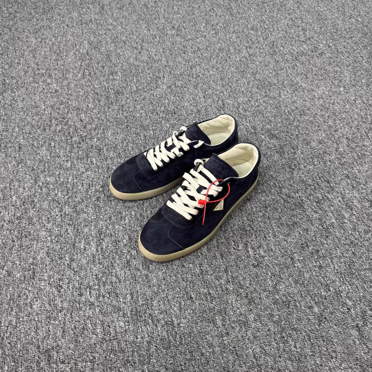 Prada Prada New Suede Triangle German Trainer 44 98 New Size US 10 / EU 43 - 1 Thumbnail