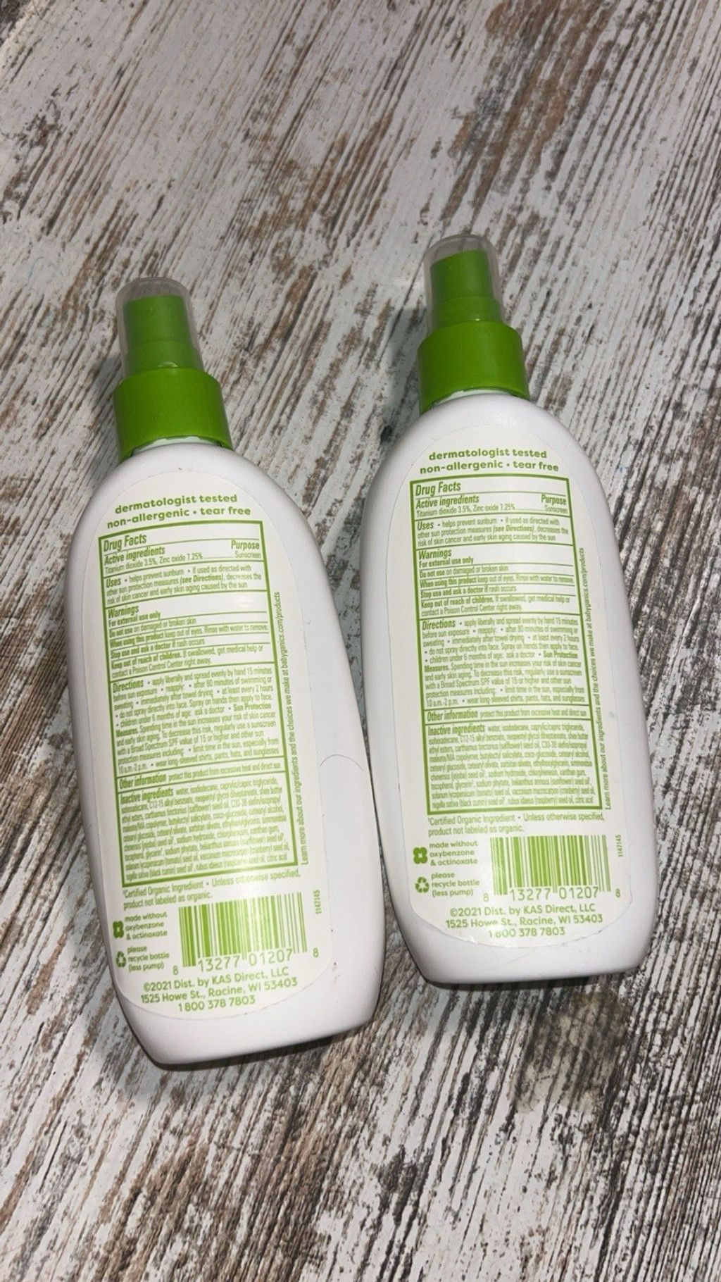 Other 2 pk Babyganics Mineral-Based Sunscreen Spray SPF 50 Size ONE SIZE - 2 Thumbnail