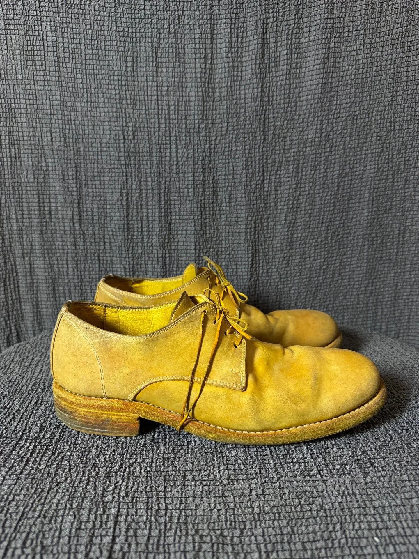 Guidi guidii 992 rare yellow derby shoes. Size US 10 / EU 43 - 5 Thumbnail