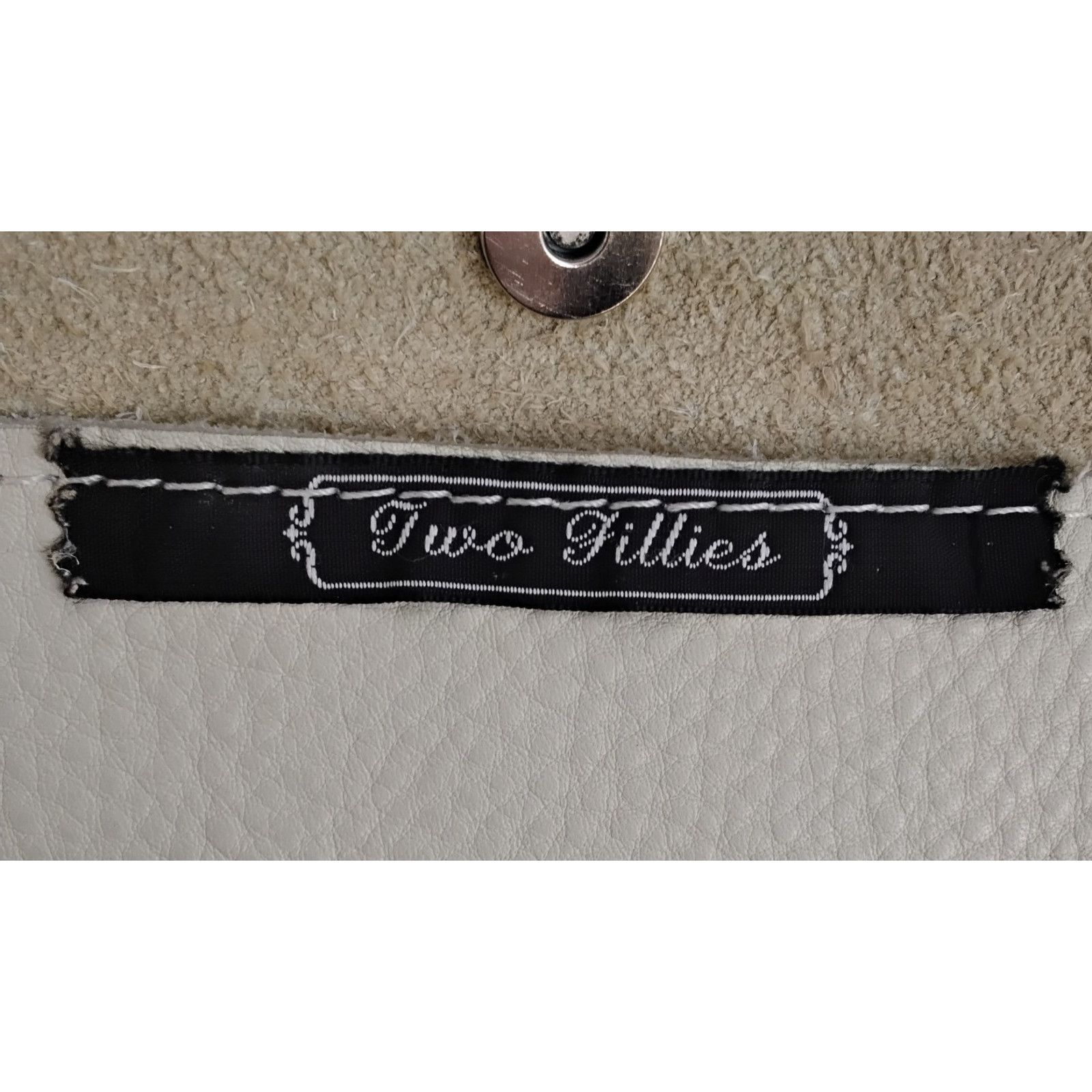 Other Two Fillies Antelope Hide Classic Tote Bag White/Brown Hair Size ONE SIZE - 16 Thumbnail