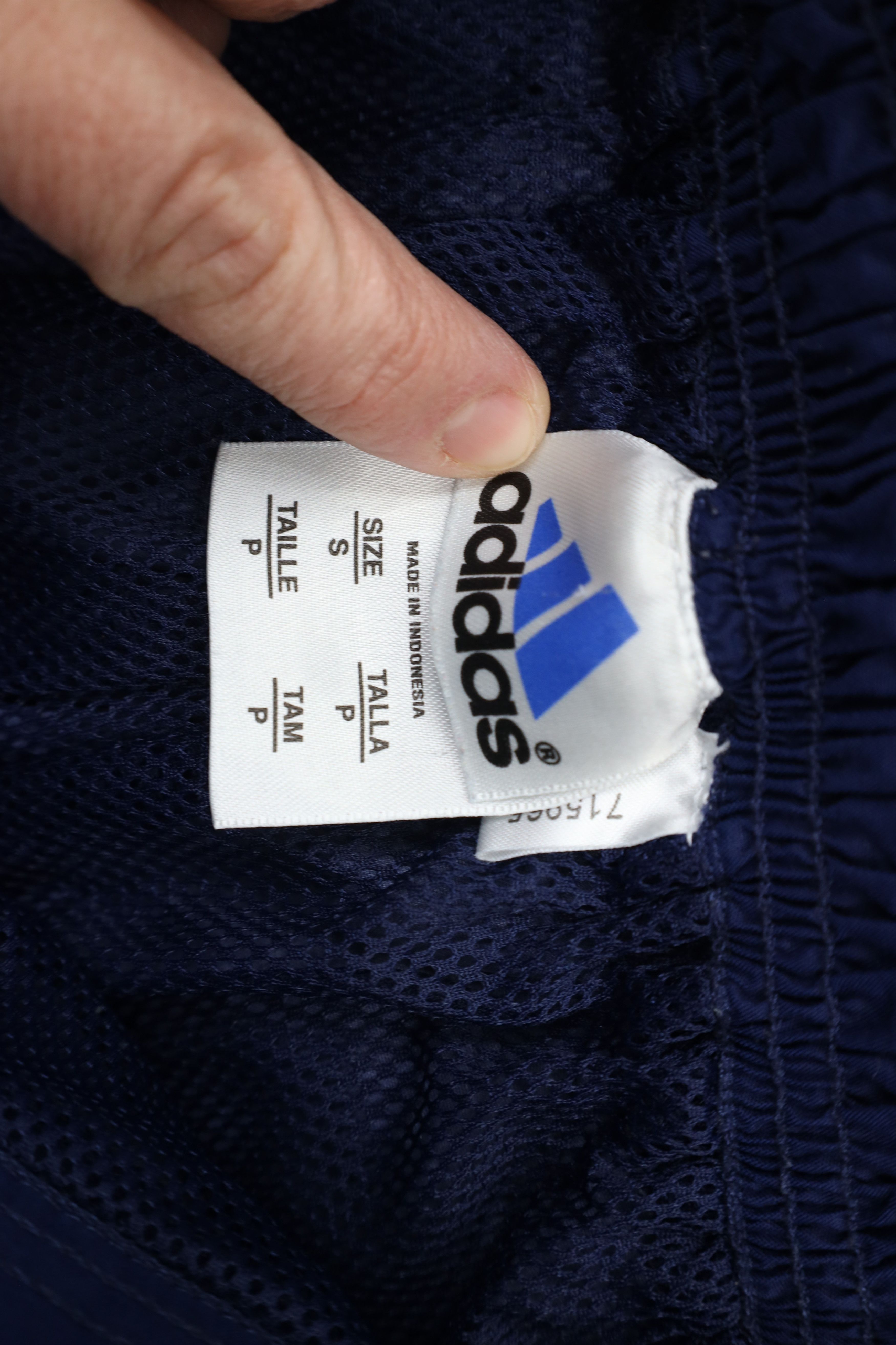 Adidas × Vintage Vintage Y2K 2000 Adidas Lined Flared Wide Leg Pants Blue Size 27" / US 4 / IT 40 - 6 Thumbnail