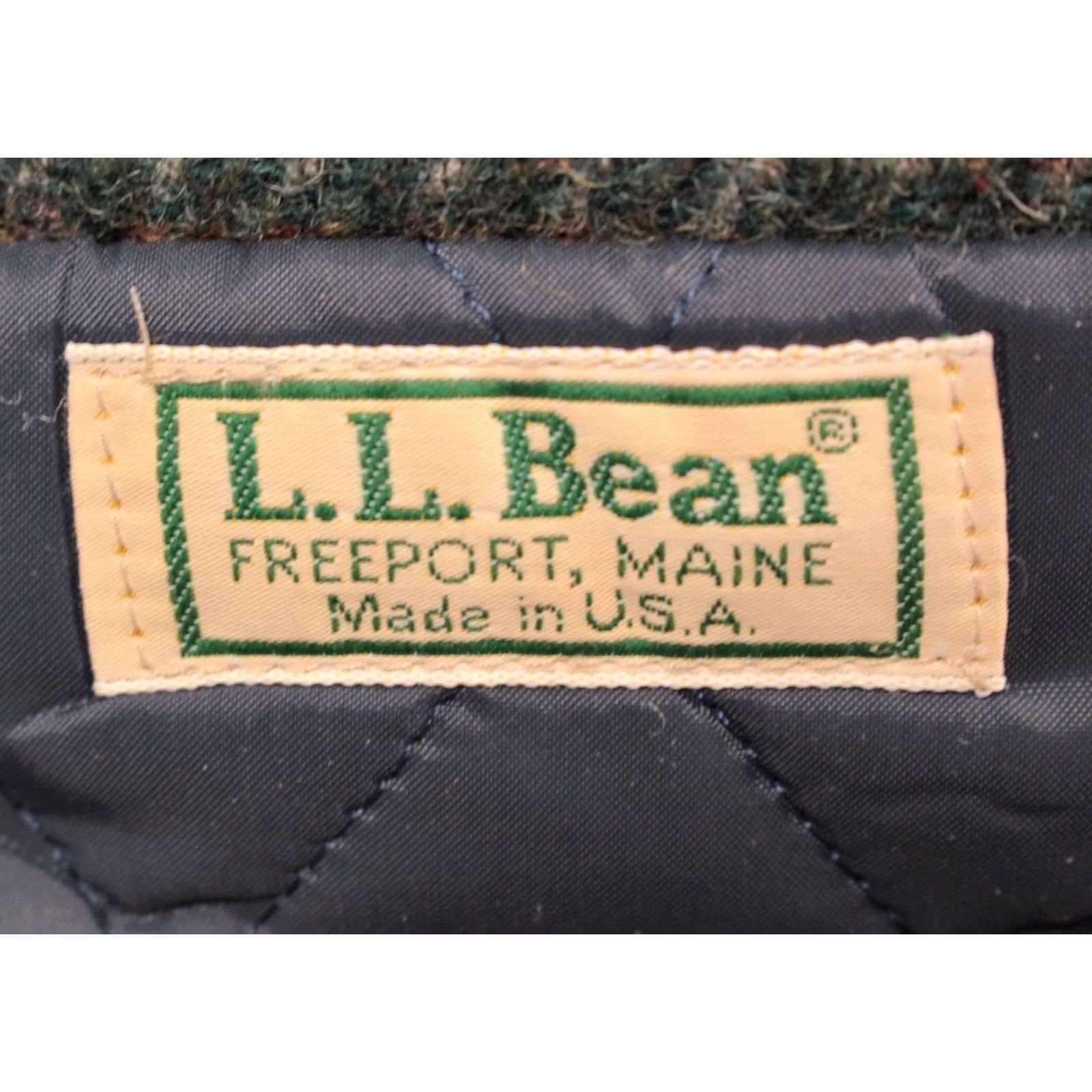 Vintage VINTAGE LL Bean Blazer Jacket Brown Tweed Quilt Lined Mens M 80s 90s Size 40R - 6 Thumbnail