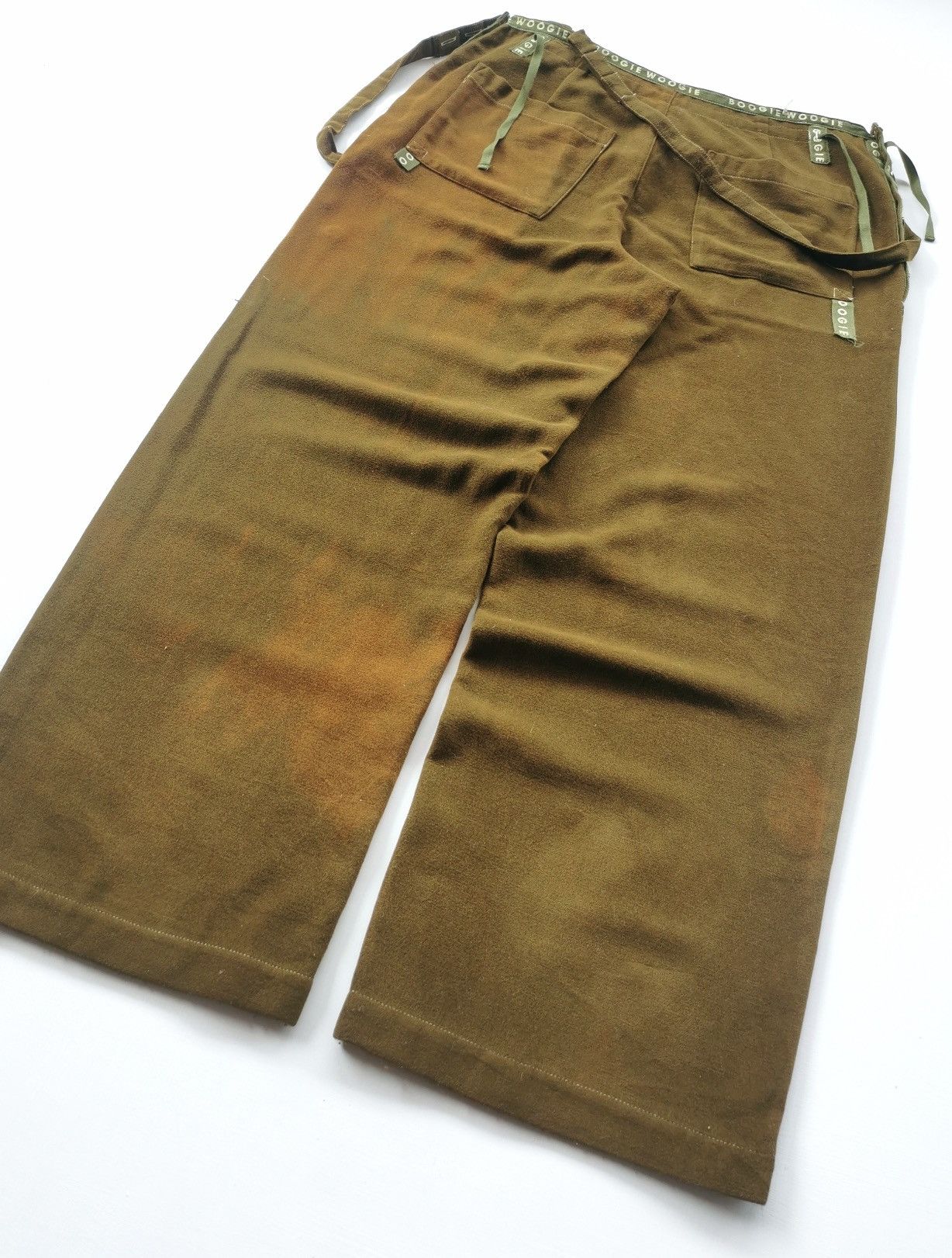 Japanese Brand Boogie Woogie Loose Baggy Rayon Pants & Bulk Size US 33 - 6 Thumbnail