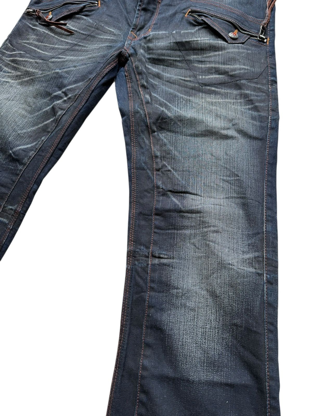 Nicole Club Flared Jeans Sick Nicole Club Claumark Distressed Denim. Size US 35 - 14 Thumbnail