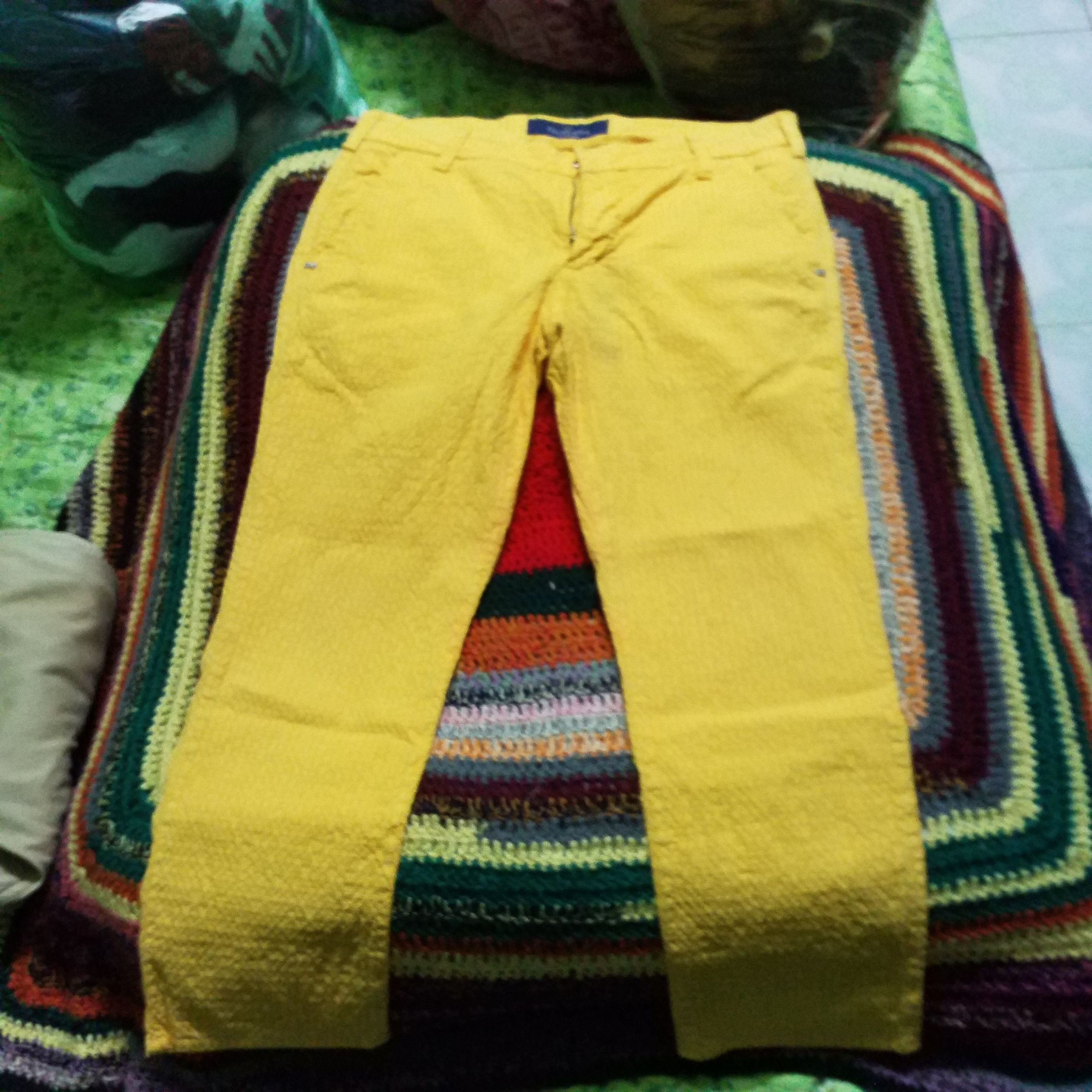 Designer ENTRE AMIS 3Q PANT ELASTANE LIGHT YELLOW 😘😘 Size 32" / US 10 / IT 46 - 1 Thumbnail