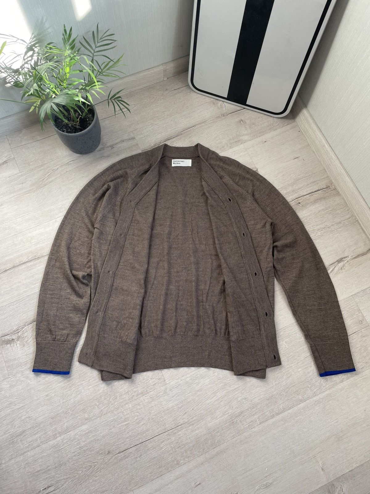 Japanese Brand Rare Universal Works Merino Wool Cardigan Y2k Sweater Size US L / EU 52-54 / 3 - 3 Thumbnail
