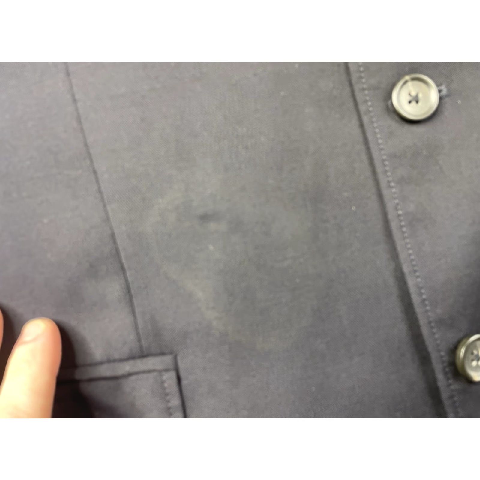 J.Crew VINTAGE J.CREW Blazer Mens 40 Blue Wool Cambridge Sport Coat 3 Button Jacket Front Inner Pockets Mens Size 40R - 6 Thumbnail