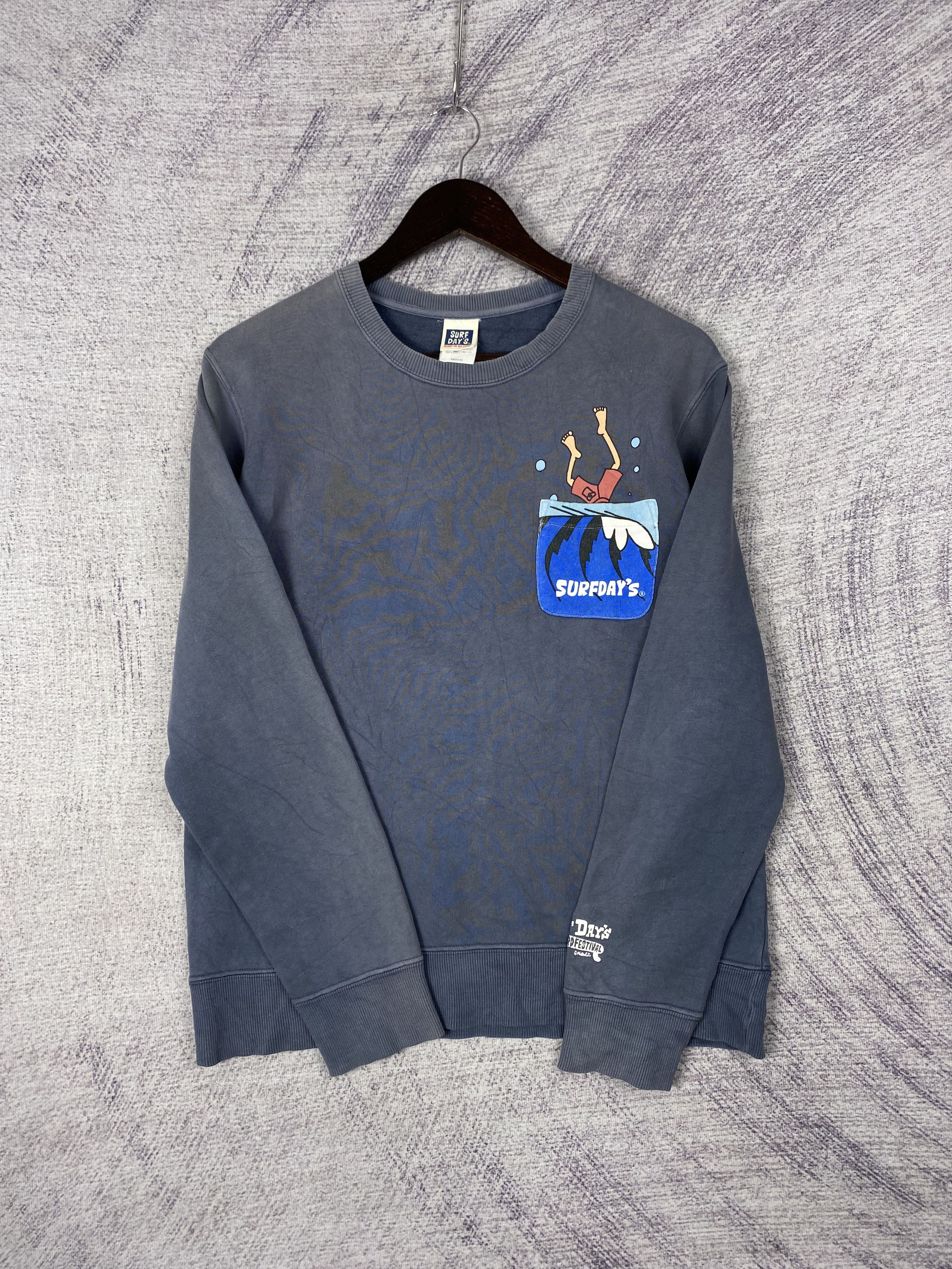 Japanese Brand Vintage Surf Days Pocket Tee Sweatshirts Size US M / EU 48-50 / 2 - 5 Thumbnail