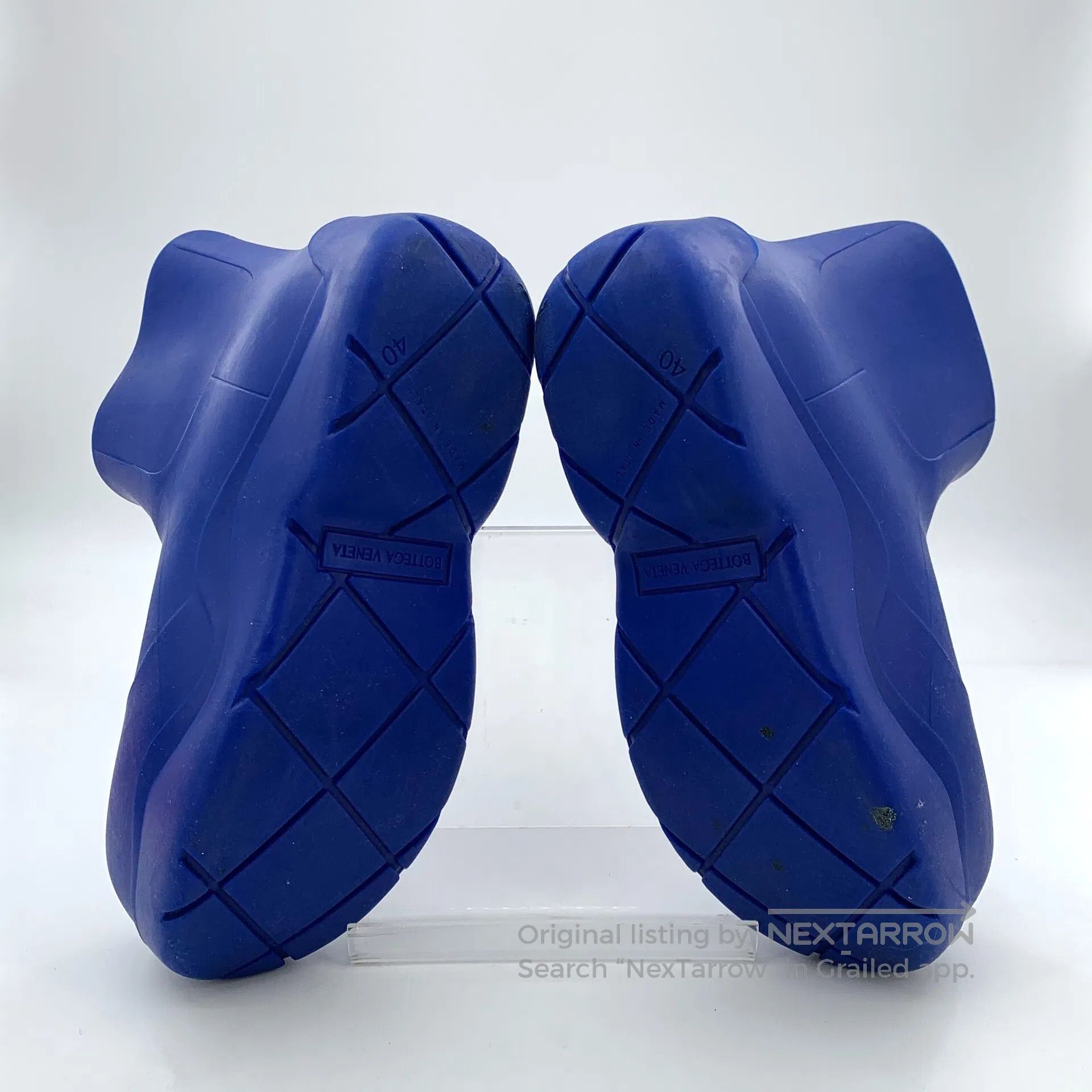Bottega Veneta Bottega Veneta Dark Blue Rubber Thick Sole Short Boots Rai Size US 9.5 / IT 39.5 - 5 Thumbnail