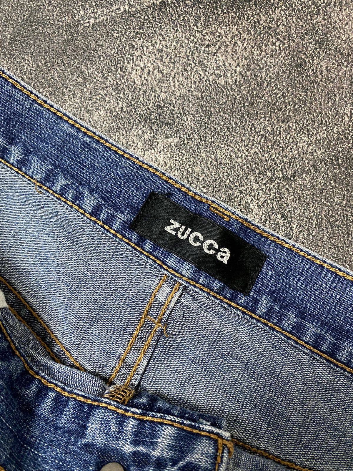 CABANE de ZUCCa × Vintage × Zucca Zucca Farmer Drop Crotch Indigo Dyed Denim Short Pants Size US 30 / EU 46 - 6 Thumbnail