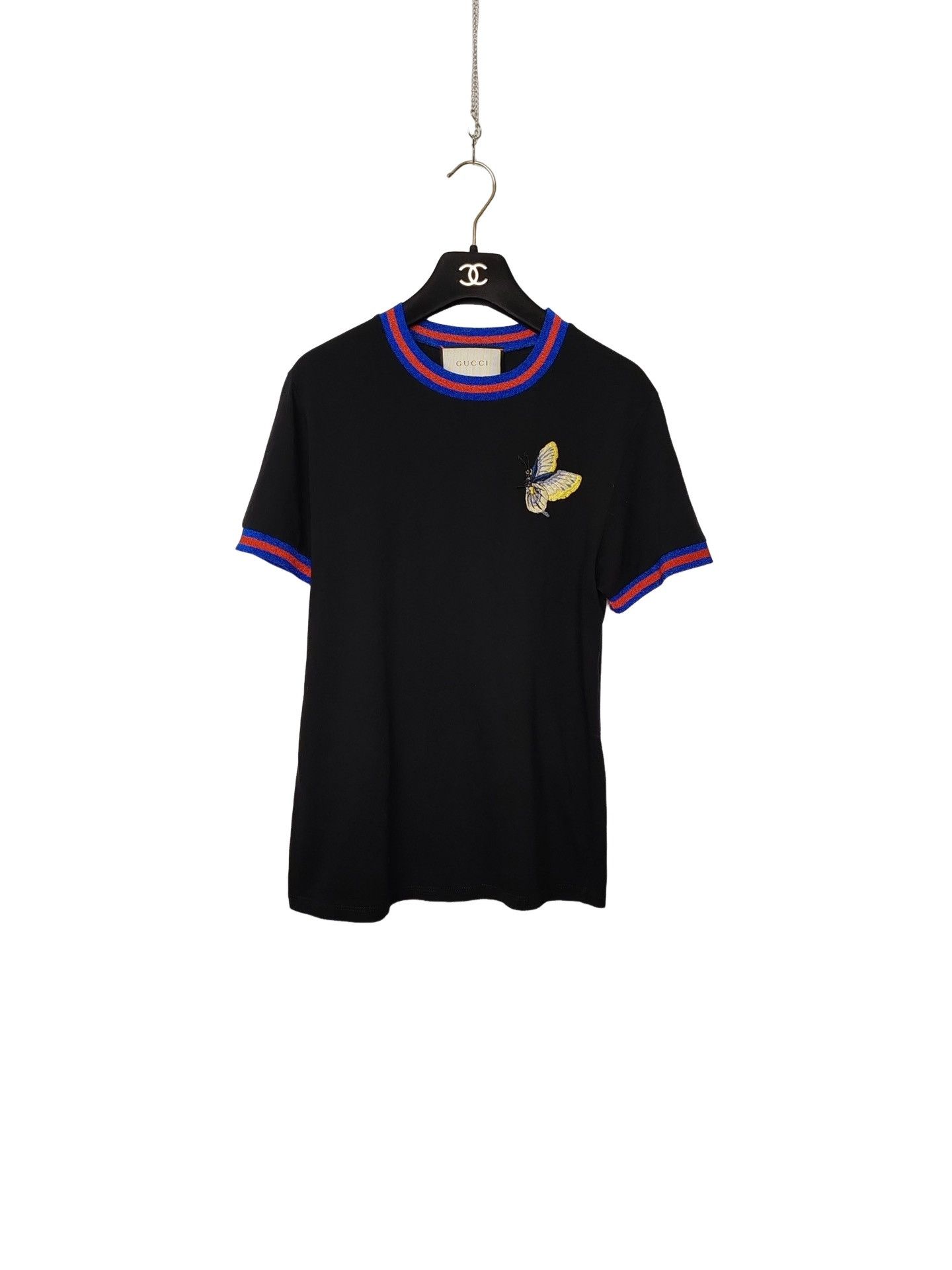Gucci Gucci Butterfly Embroidered T-Shirt Size XXS Size XXS / US 00 / IT 34 - 1 Thumbnail
