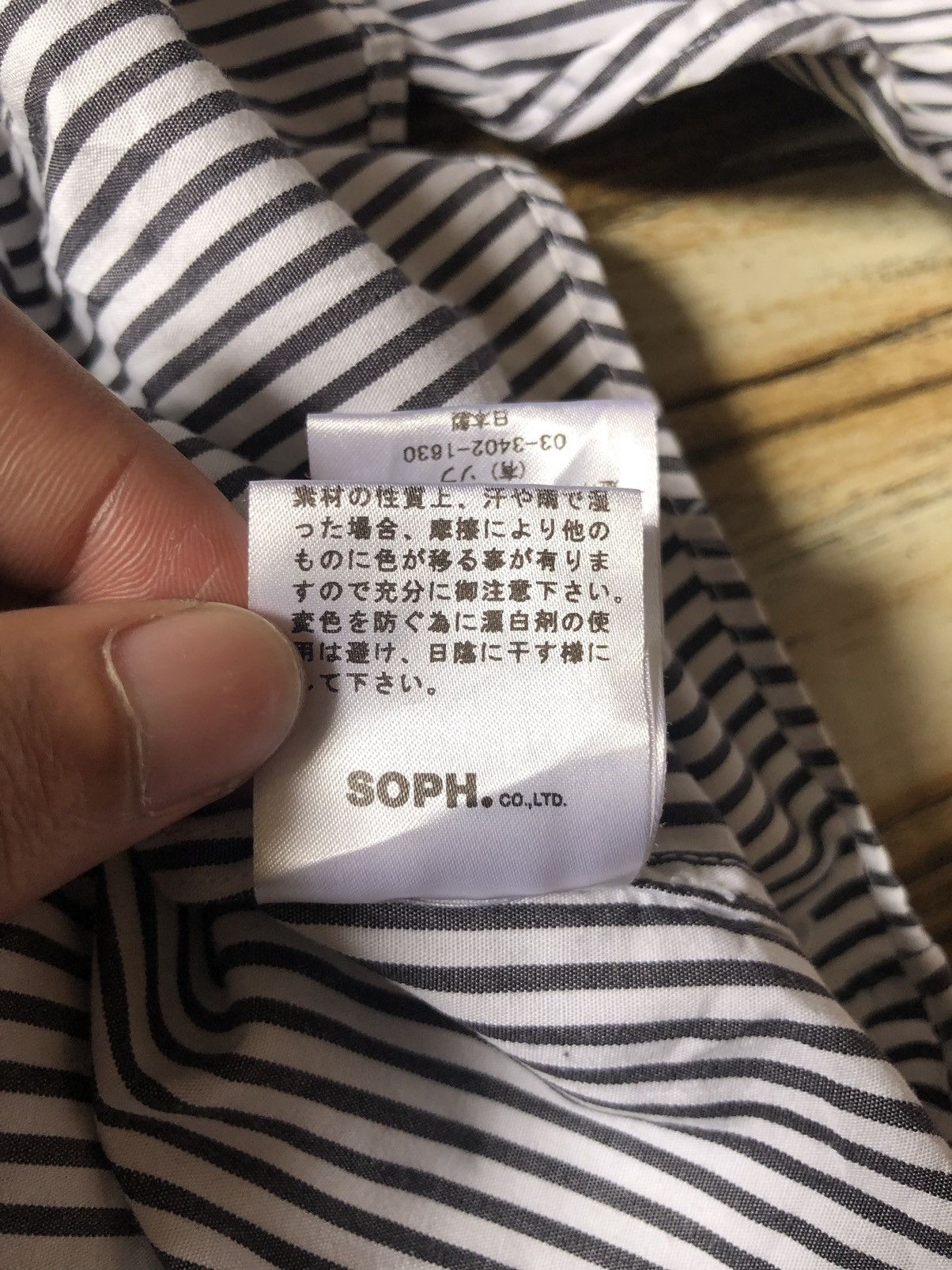 Sophnet. B/D shirt striped star logo printed Size US M / EU 48-50 / 2 - 10 Thumbnail