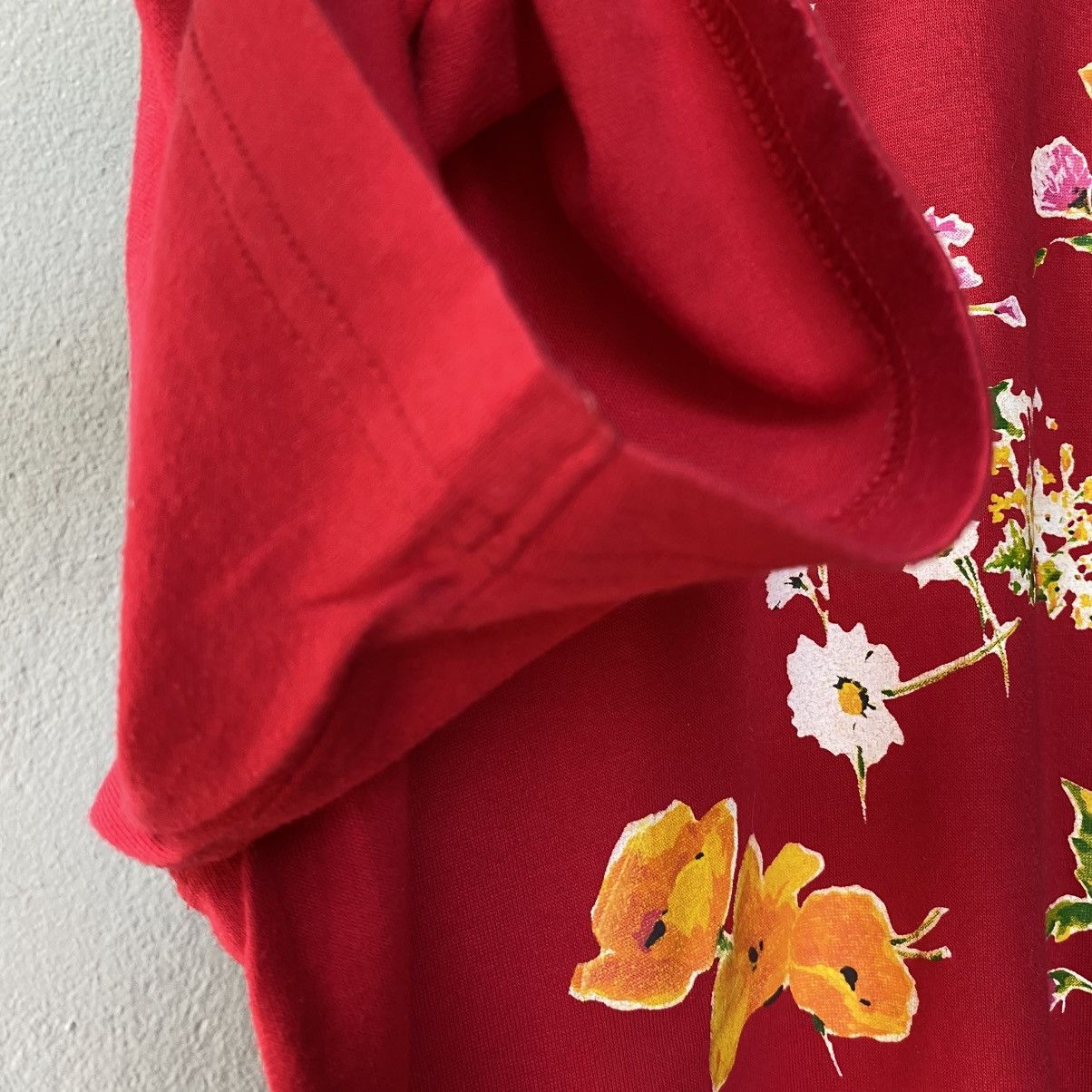 Kenzo KENZO Red Floral Print Tee Size XS / US 0-2 / IT 36-38 - 17 Thumbnail