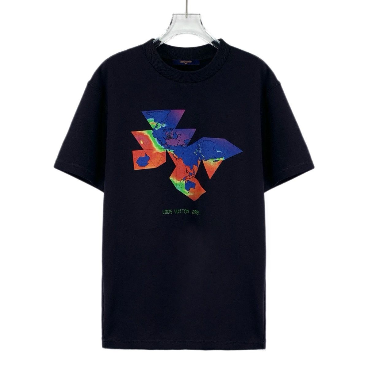 Louis Vuitton Louis Vuitton Black Floral Print Short Sleeve T-Shirt K26WX Size US L / EU 52-54 / 3 - 1 Thumbnail