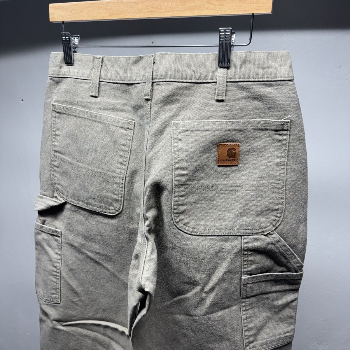 Vintage Carhartt Baggy Carpenter Work Pants ERD Grunge Chrome Size US 32 / EU 48 - 5 Thumbnail