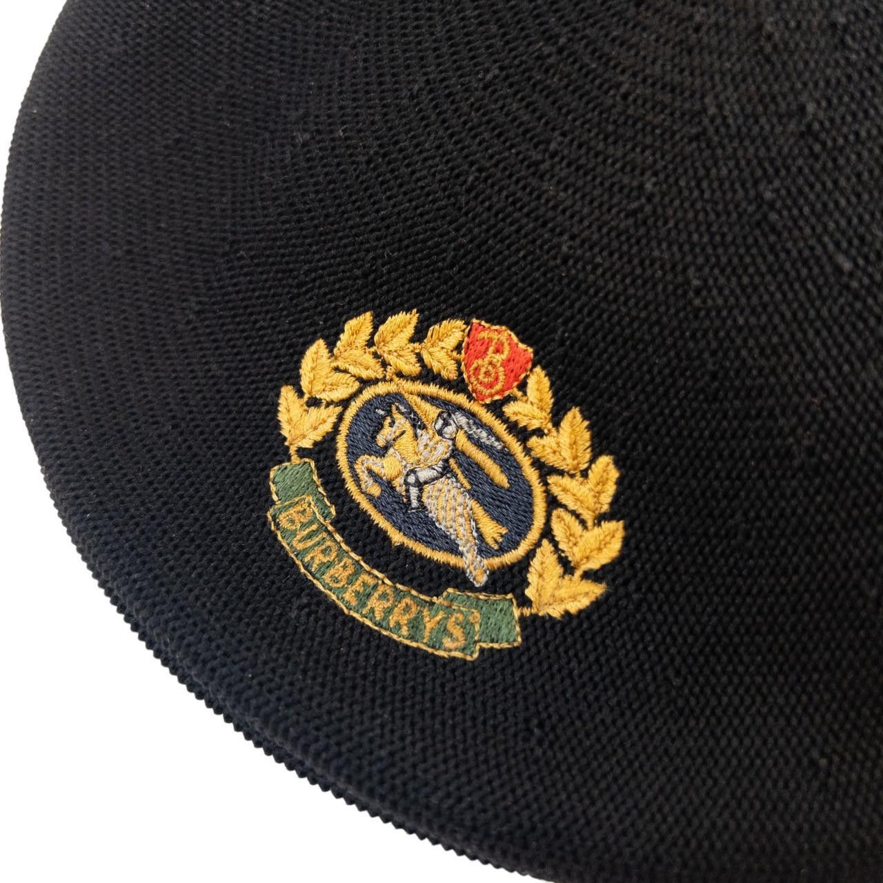 Burberry Vintage Burberry Crest Embroidered Beret Size ONE SIZE - 6 Thumbnail
