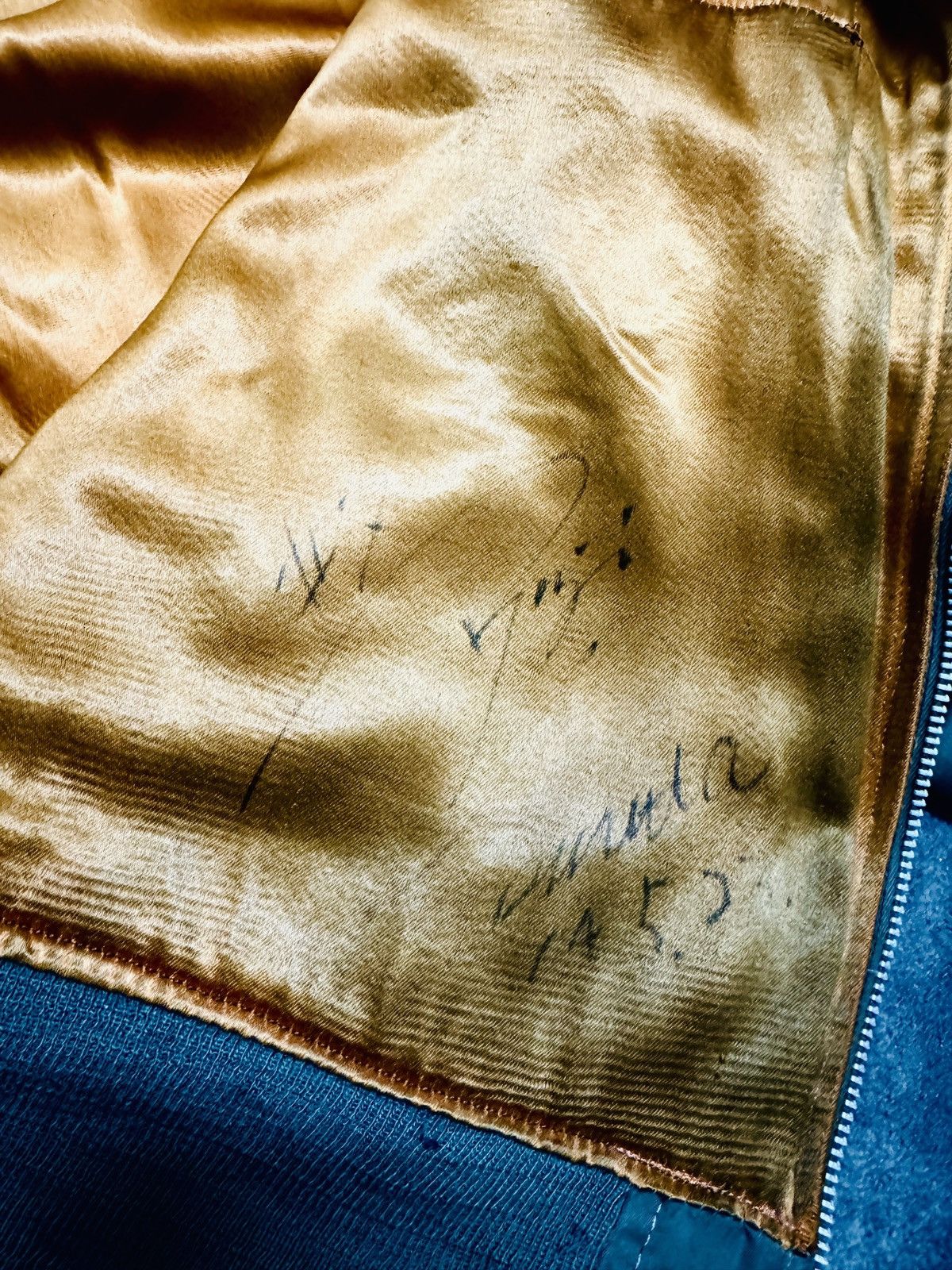 Vintage RARE VINTAGE 80’s TOP GUN BY PARAMOUNT BOMBER WITH SIGNATURE Size US M / EU 48-50 / 2 - 2 Thumbnail