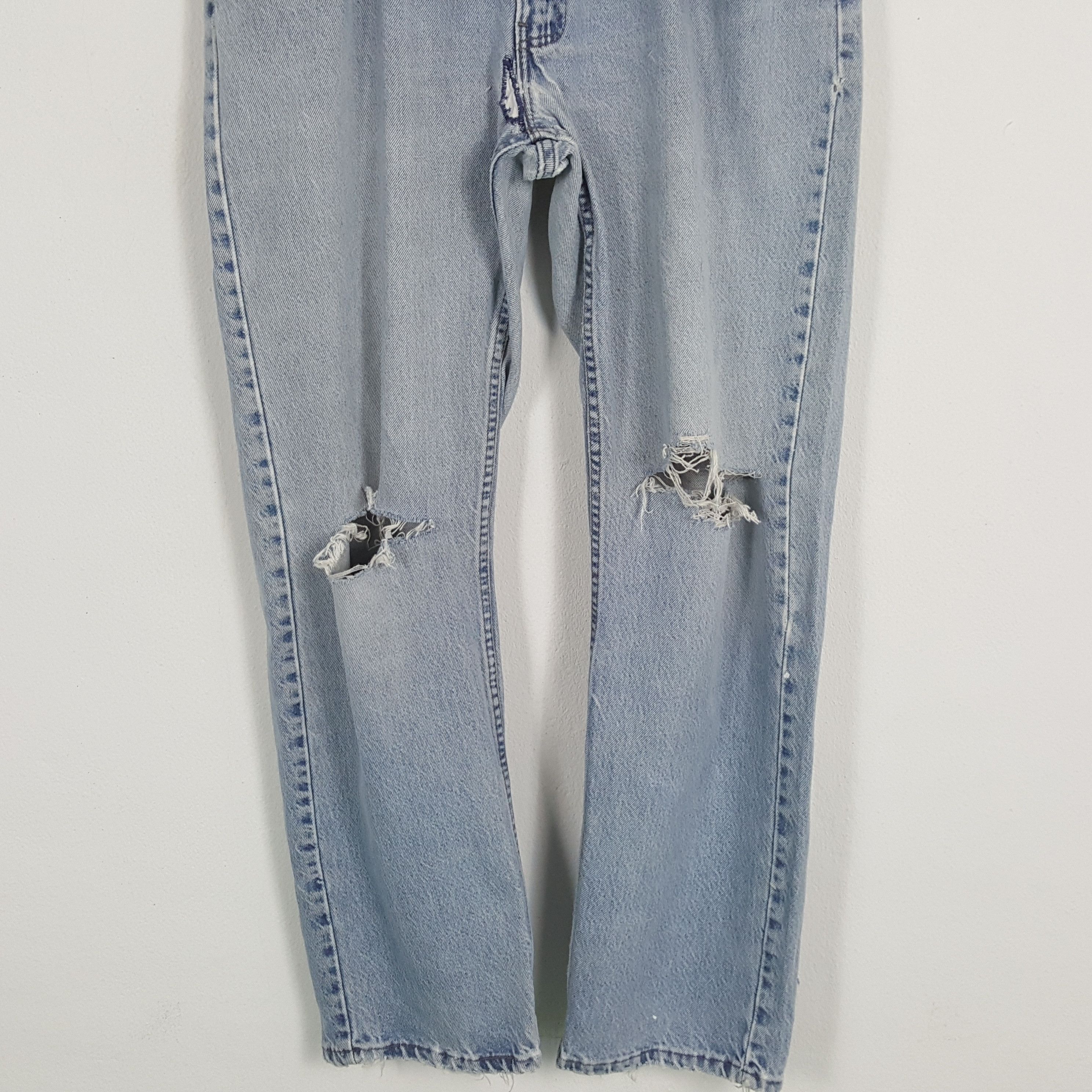 Levi's × Vintage LEVI'S Straight Relaxed Streetwear Style Distressed Jeans Size US 33 - 3 Thumbnail