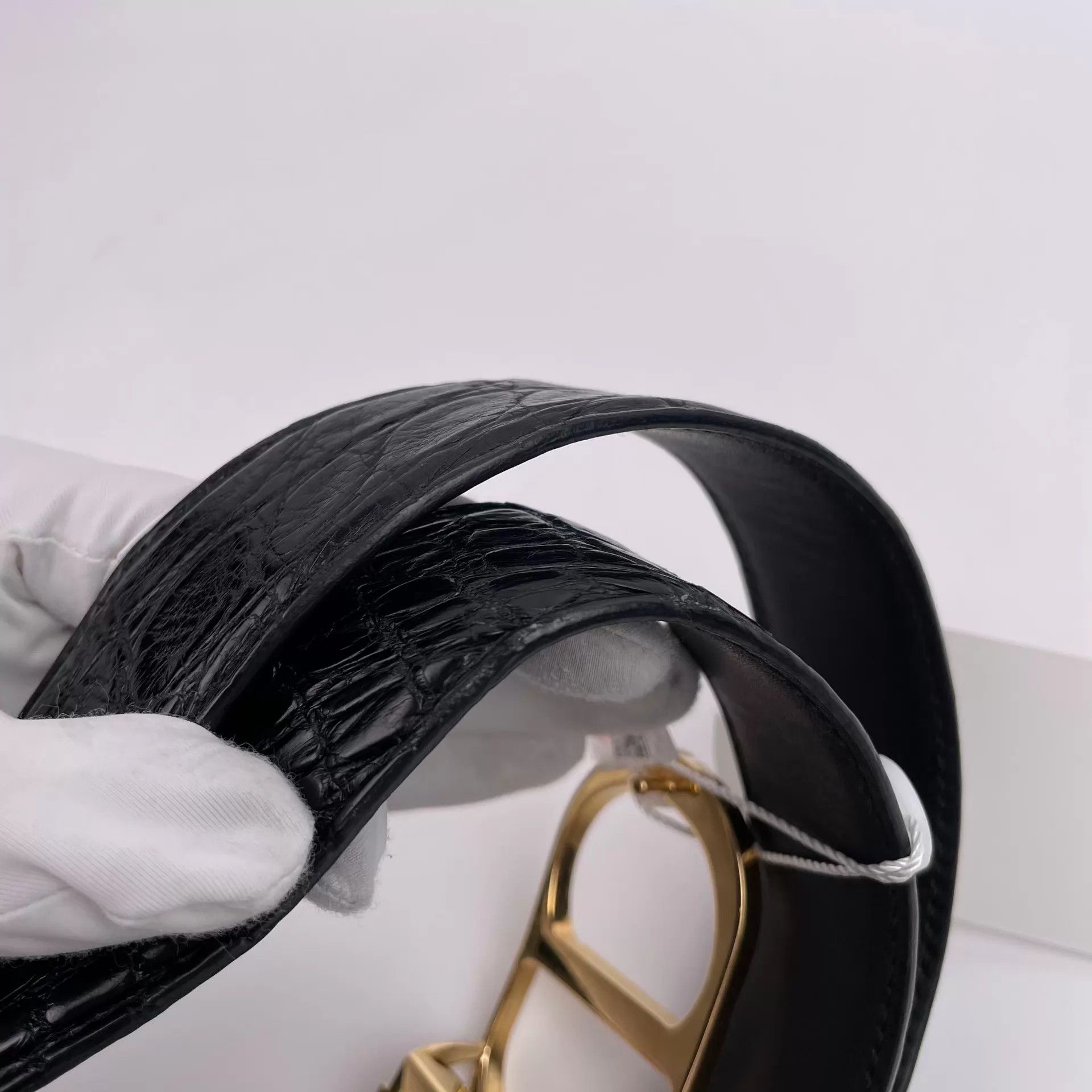 Dior Dior Black Crocodile Skin Belt Size ONE SIZE - 6 Thumbnail