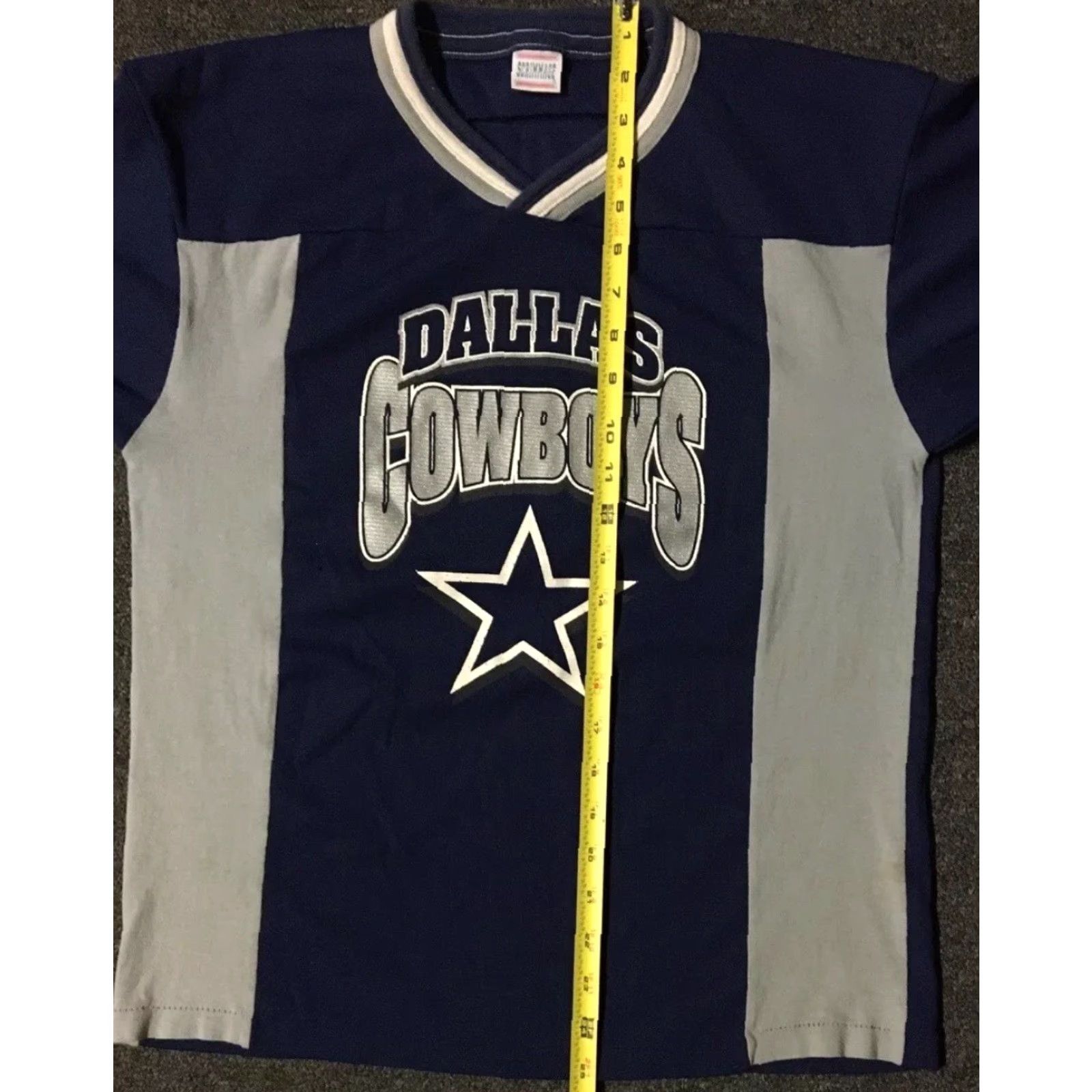 NFL VINTAGE 90s Dallas Cowboys Jersey Shirt S Blue Football NFL Grunge 80s Single Stitch T-Shirt Mens Size S Size US S / EU 44-46 / 1 - 8 Thumbnail