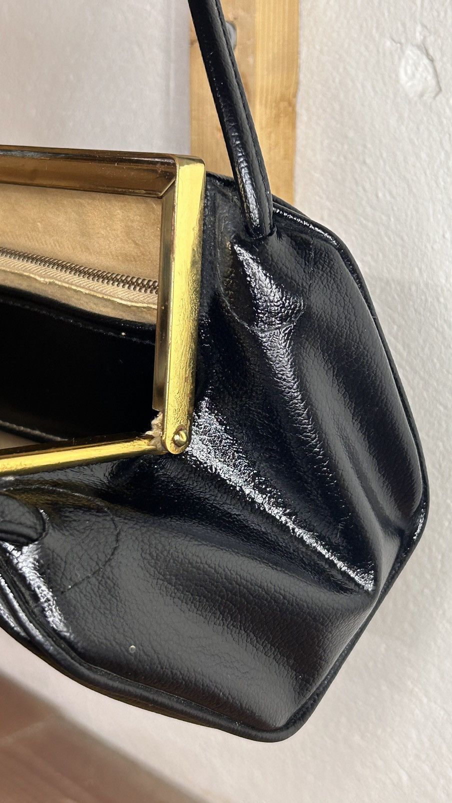 Vintage Classic Mini Black Leather Bag Size ONE SIZE - 12 Thumbnail