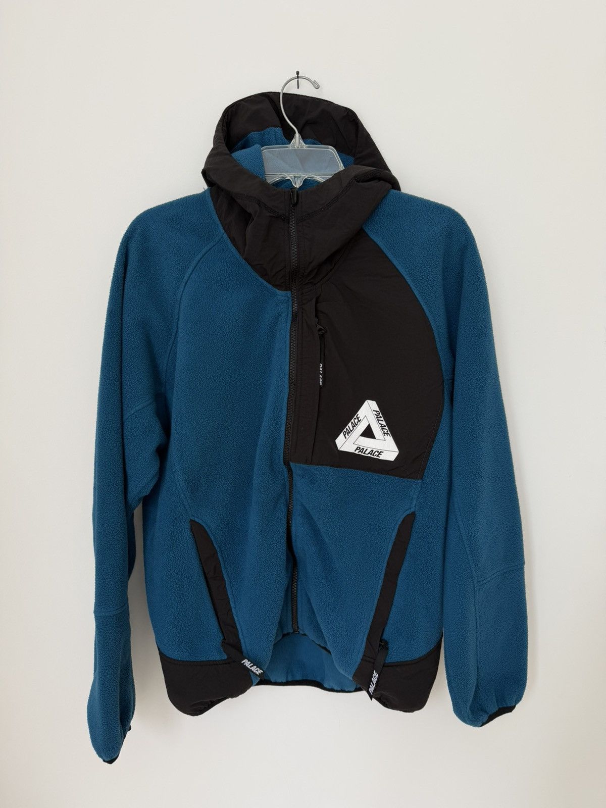 Palace × Streetwear Palace Shatter Embroidered Zip Up Hoodie Navy