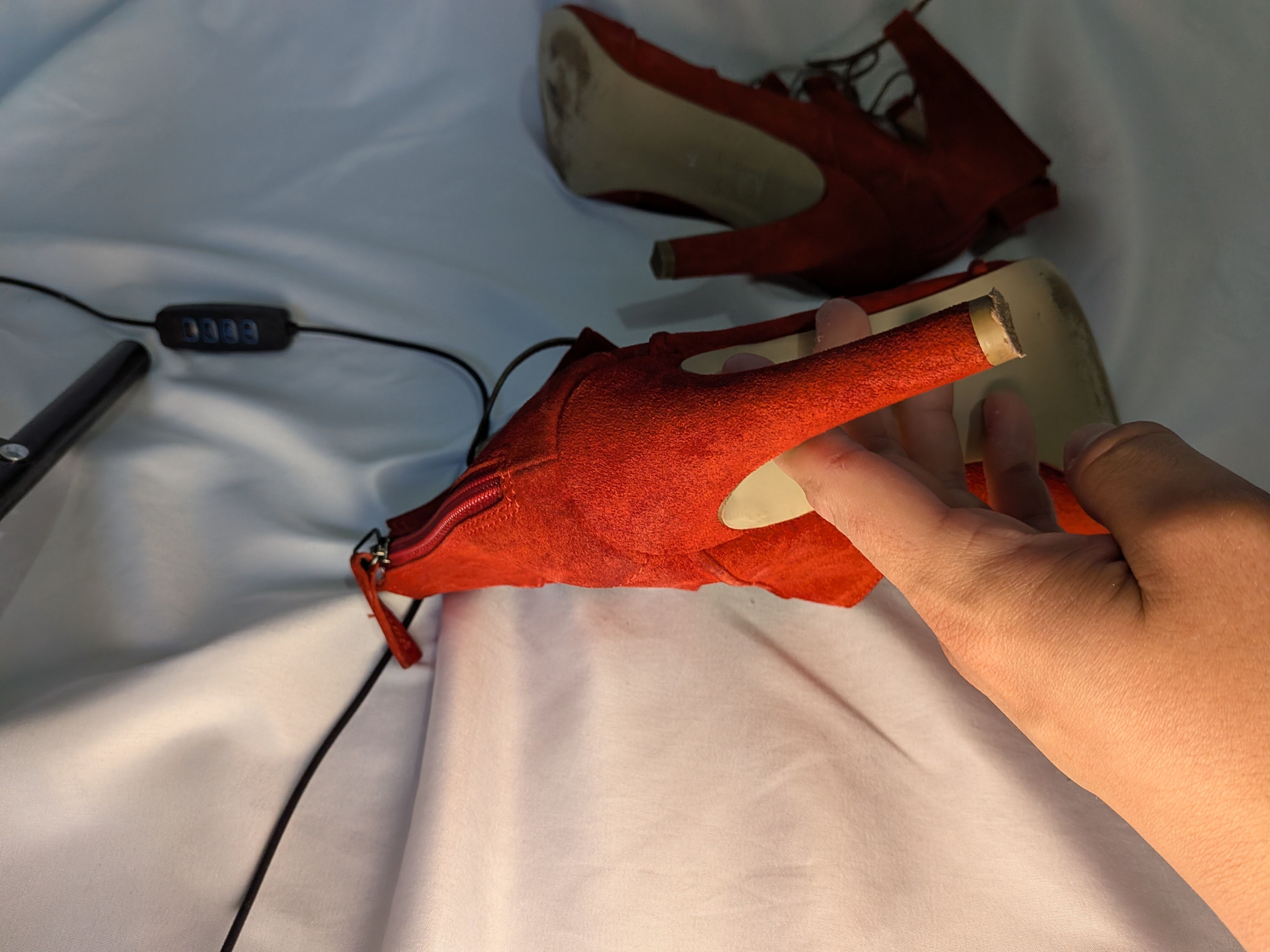 Versace Versace 19V69 Italia Red Suede Heels Pumps Size 40 Us 9 Size US 10 / IT 40 - 18 Thumbnail