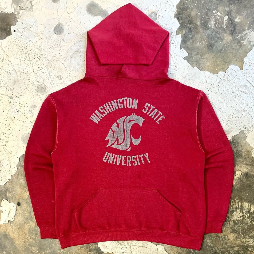 Champion × Russell Athletic × Vintage Vintage 70’s Washington State University Hoodie Size US L / EU 52-54 / 3 - 1 Thumbnail
