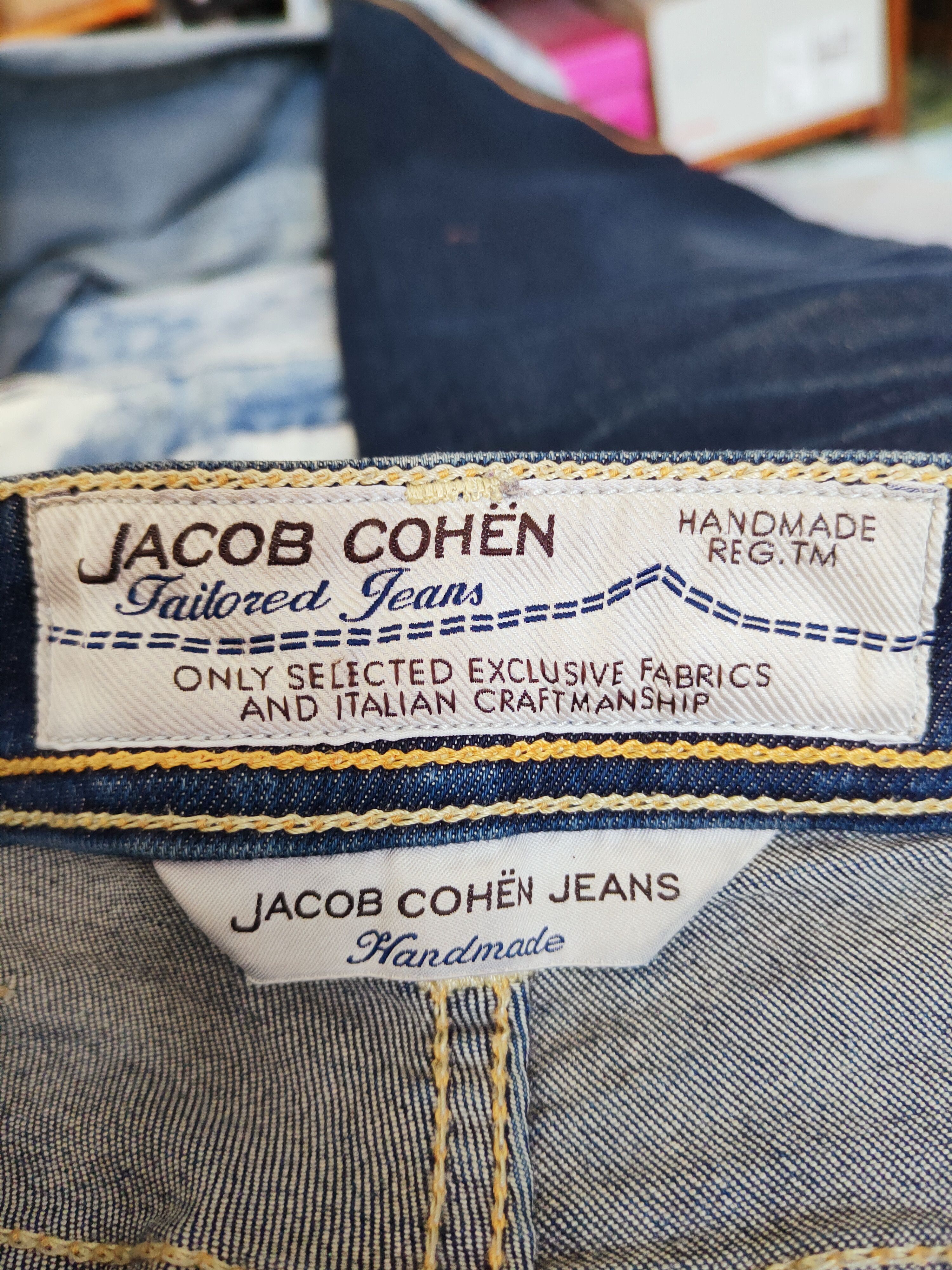 Jacob Cohen Jacob Cohen handmade Dark Blue Ripped Jeans #S2766 Size US 30 / EU 46 - 22 Thumbnail