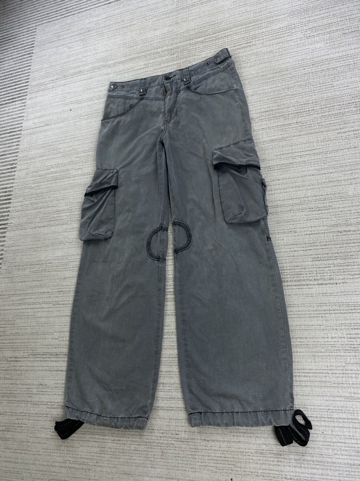 PPFM 🔥PPFM Yellow Riot Punk Bondage Multipocket Pants Size US 33 - 4 Thumbnail