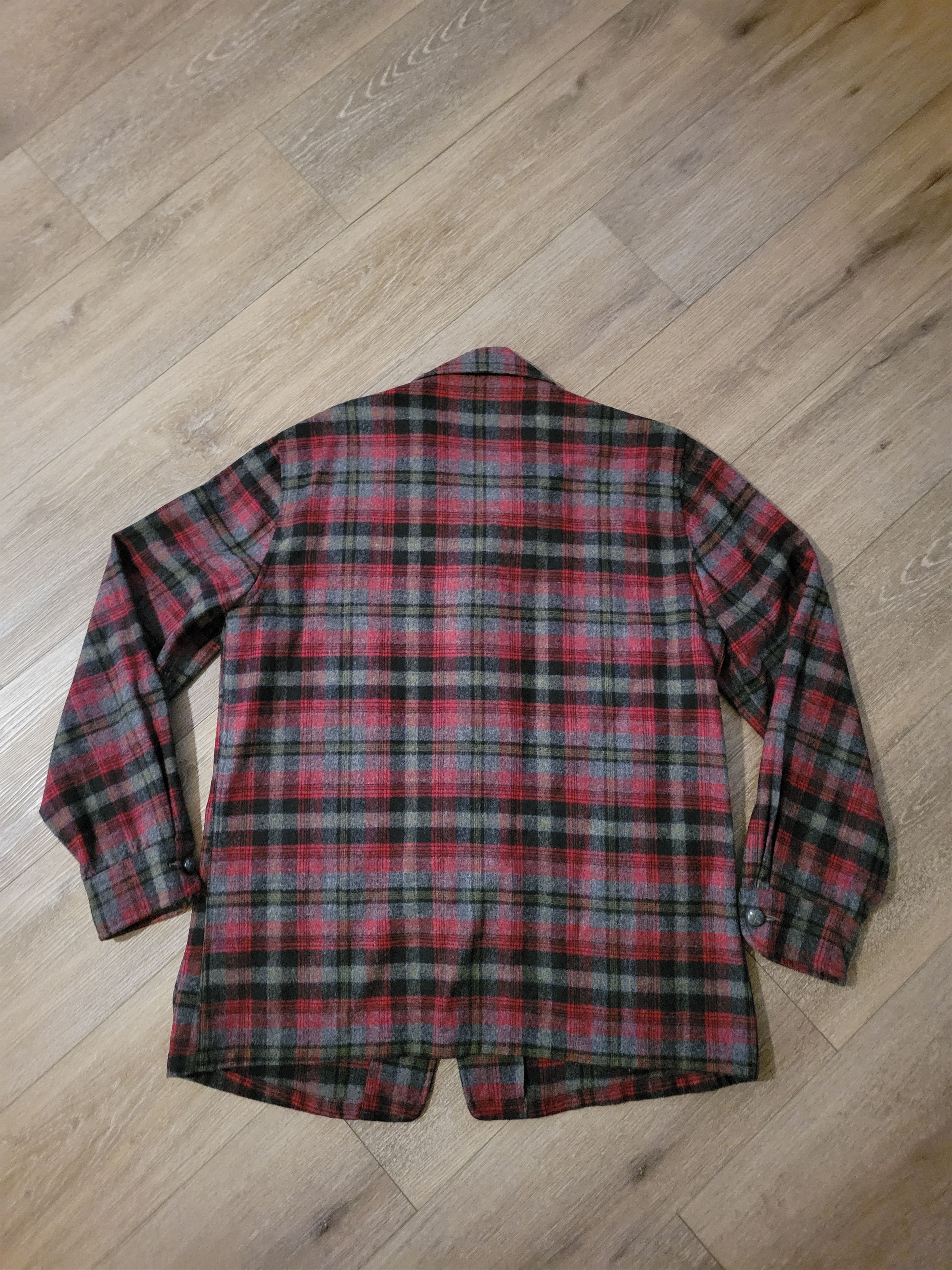 Pendleton PENDLETON Vintage Wool Red Plaid Cruiser Jacket Blazer Size US L / EU 52-54 / 3 - 3 Thumbnail