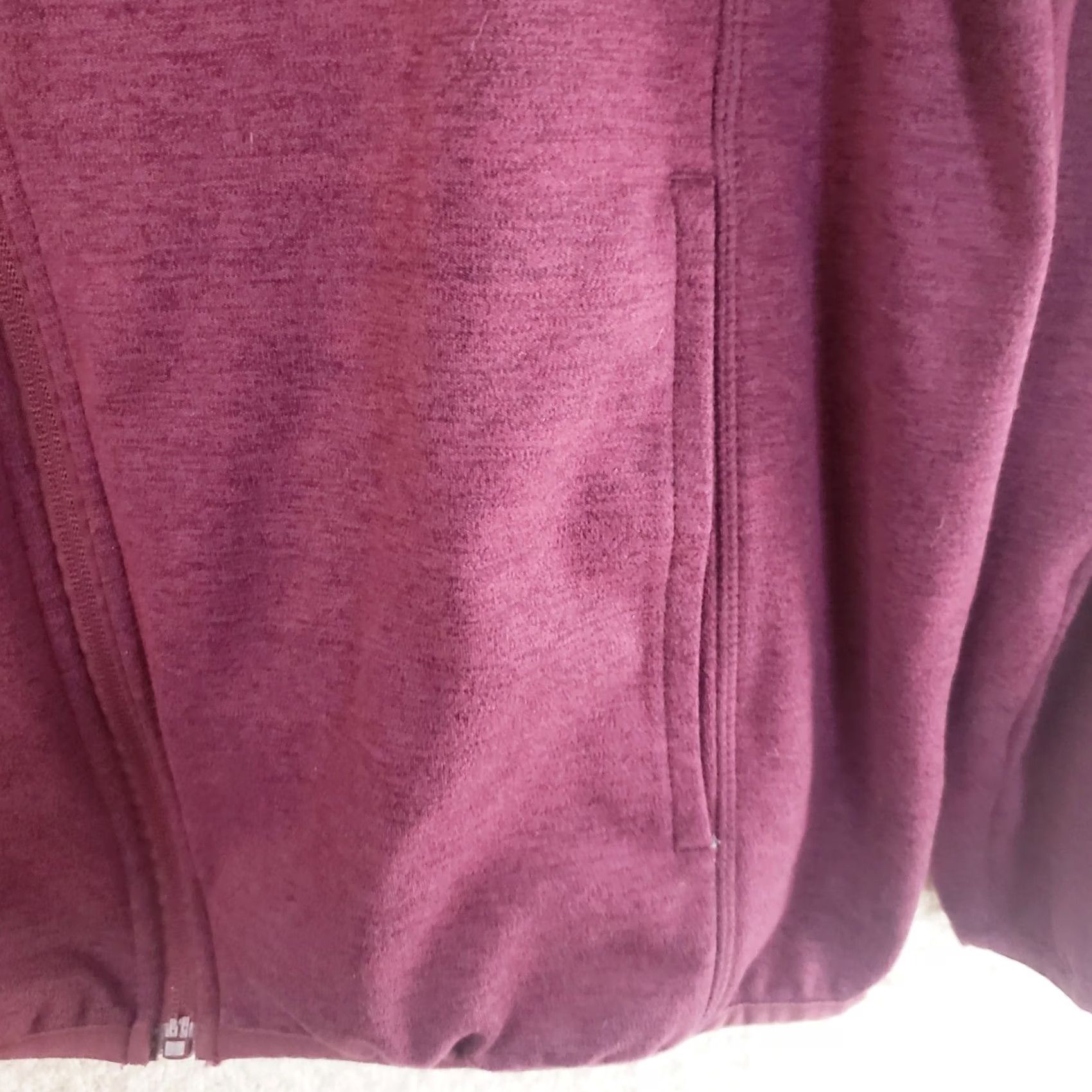 Avalanche Avalanche Men's M Maroon Full Zip Knit Fleece Jacket Stand Up Collar Logo Size US M / EU 48-50 / 2 - 6 Thumbnail