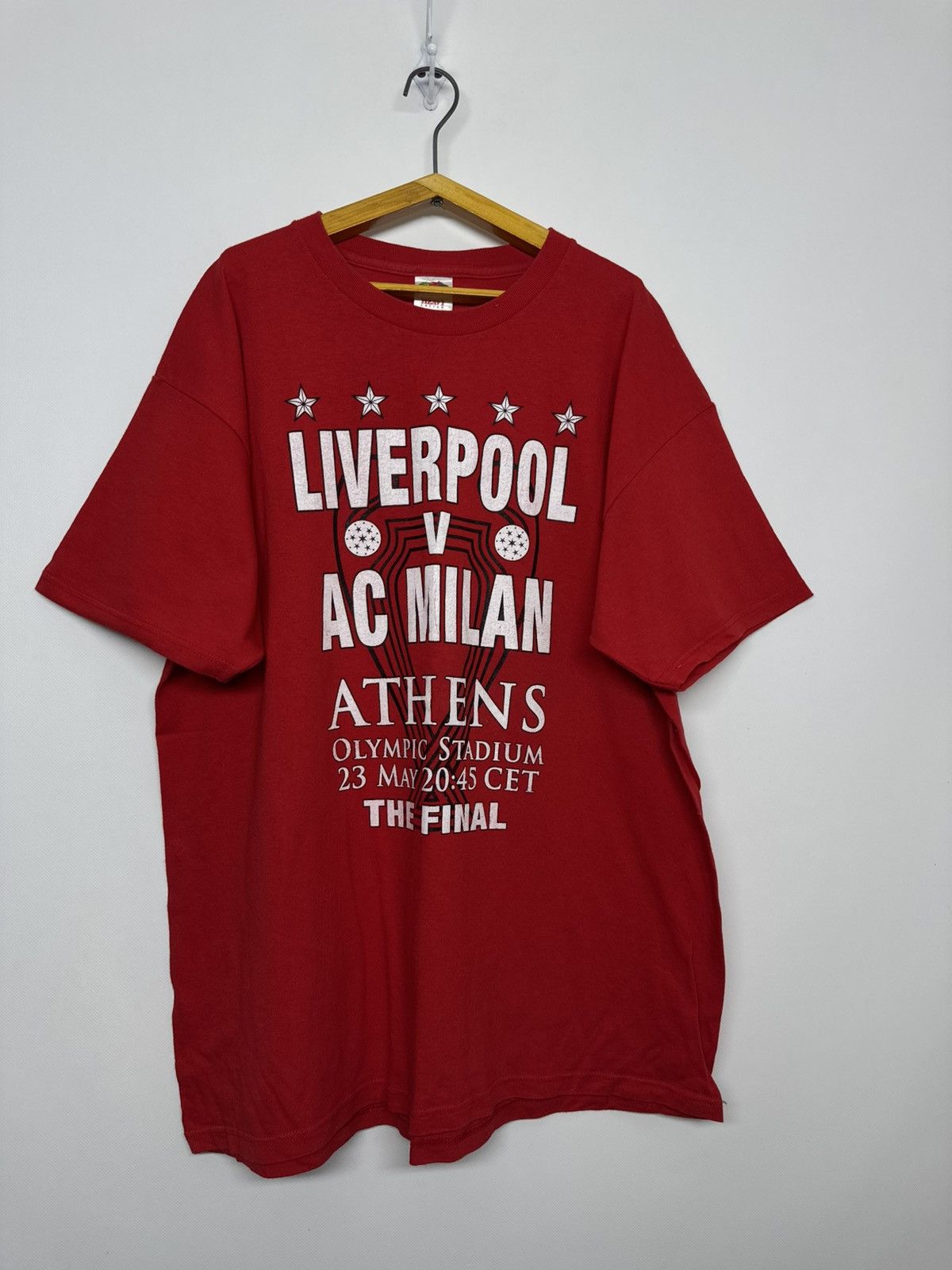 Fruit Of The Loom Vintage 00’s FC Liverpool Soccer Football Iconic T-Shirt Size US XL / EU 56 / 4 - 6 Thumbnail