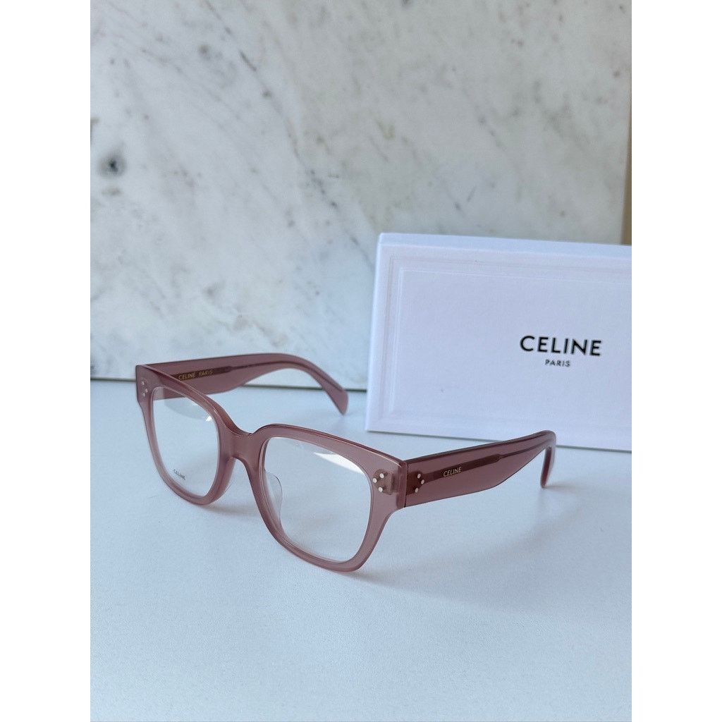 Celine NEW Celine CL50121I Triomphe Eyeglasses Frames Beige Size ONE SIZE - 4 Thumbnail