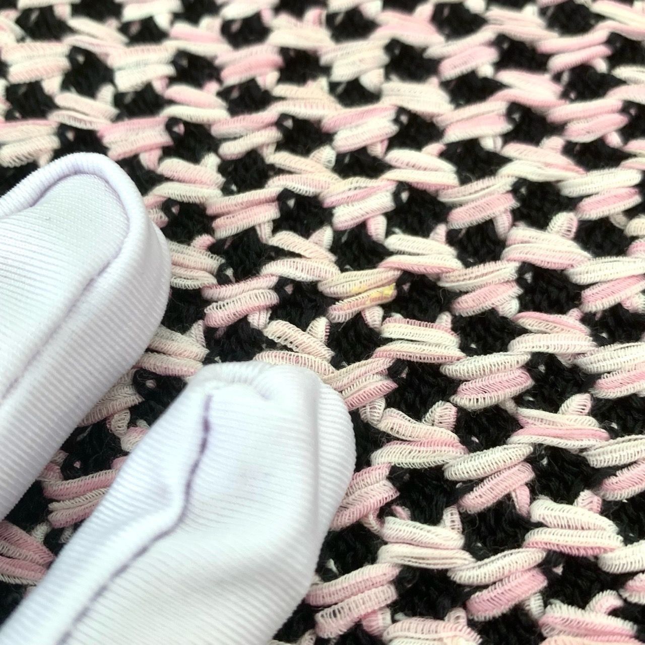 Chanel Chanel Style Knit Pink & Black A-Line Skirt With Front Pocke Size XS / US 0-2 / IT 36-38 - 4 Thumbnail