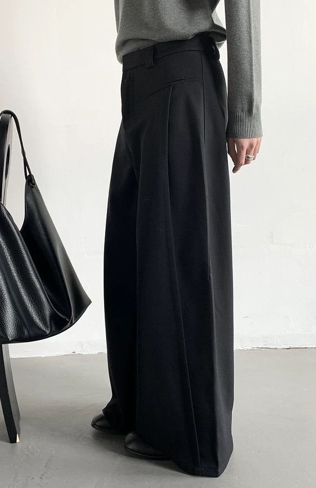 Japanese Brand × Vintage Cleanfit retro casual wide-leg pleated pants Size US 28 / EU 44 - 3 Thumbnail