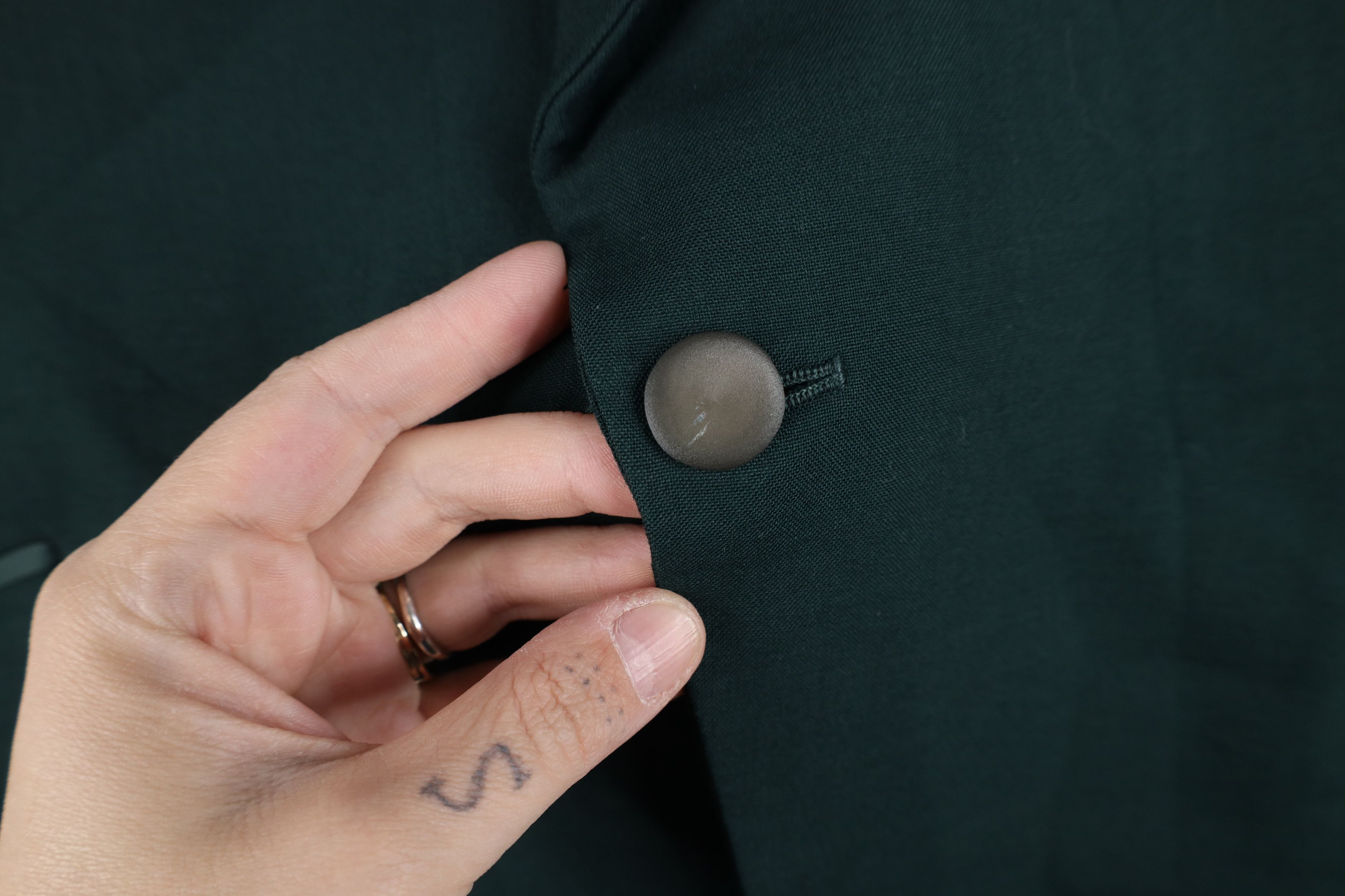 Vintage Vintage 50s Rockabilly Smoking Prom Tuxedo Jacket Green USA Size US XL / EU 56 / 4 - 4 Thumbnail