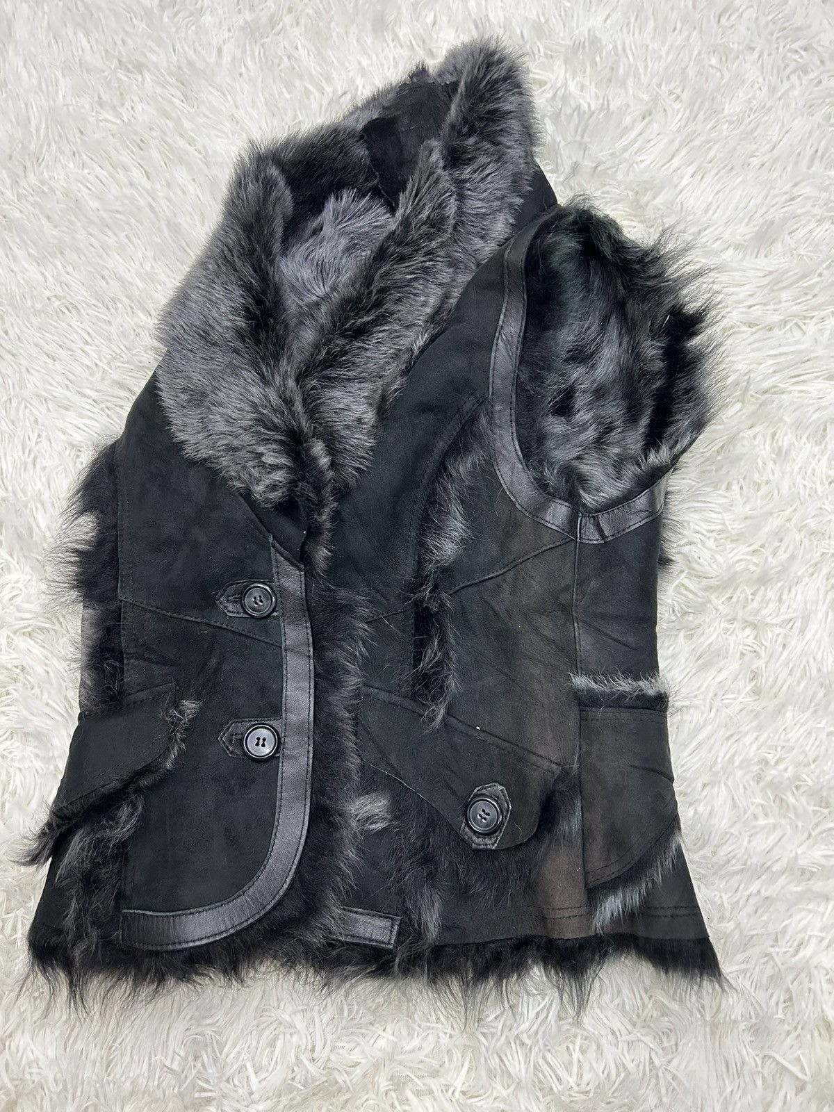 Pierre Cardin Pierre Cardin Sheep Fur Vest Size XS / US 0-2 / IT 36-38 - 6 Thumbnail