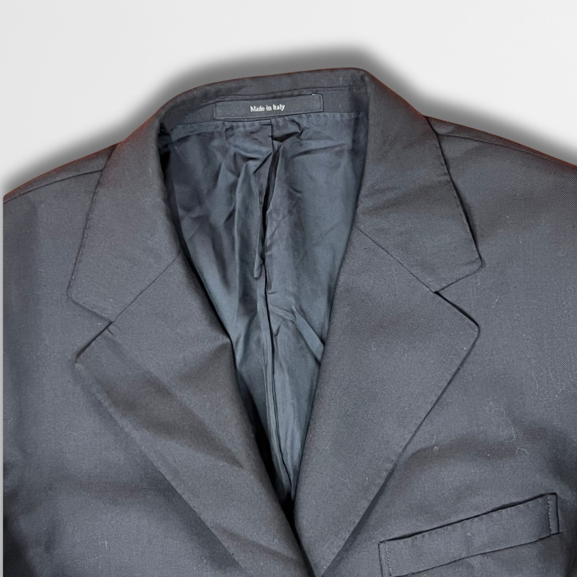 Other Made in Italy 4-Button Black Blazer – Classic Formal Suit Ja Size 50R - 4 Thumbnail