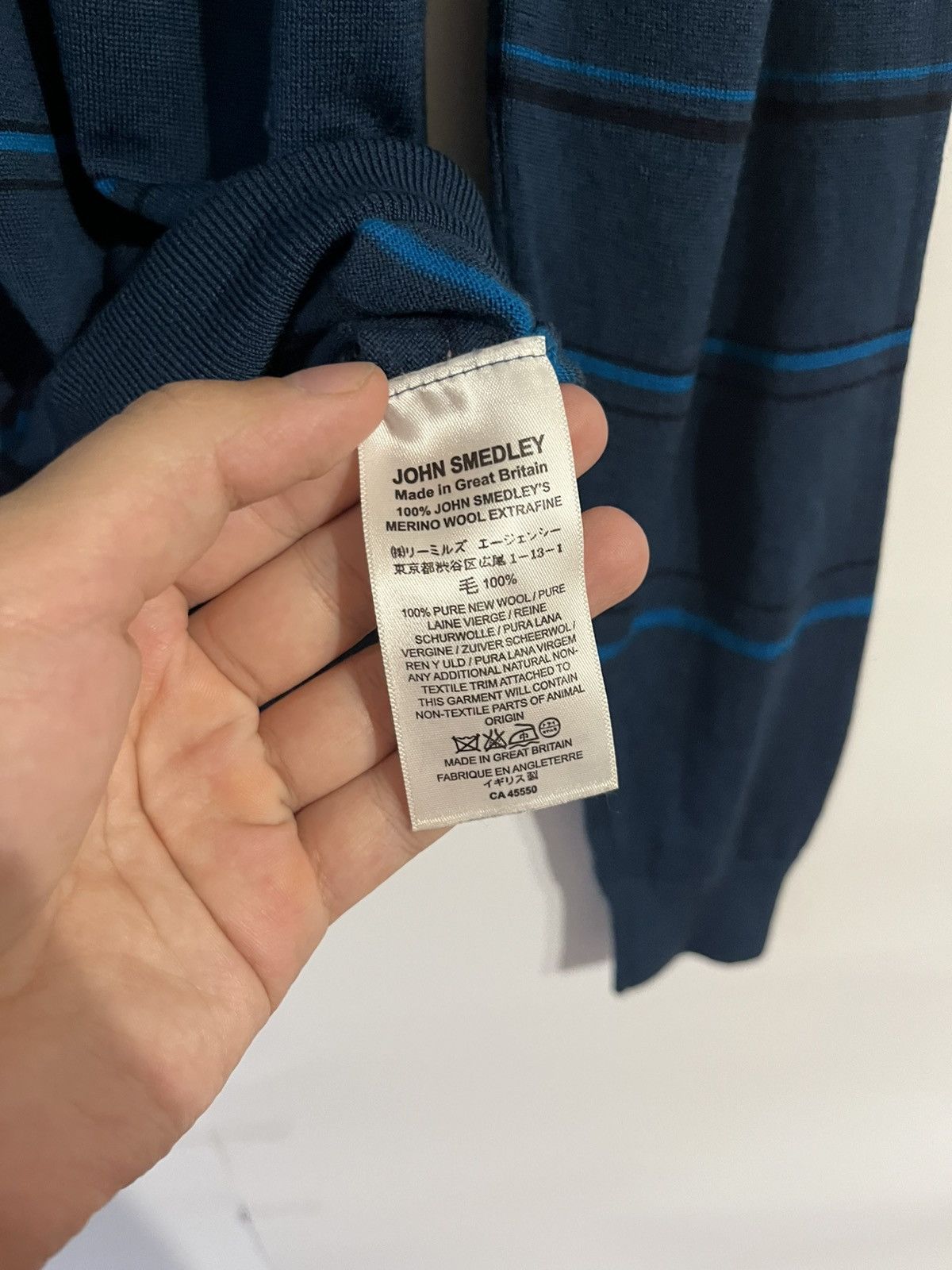 John Smedley John Smedley Classic Luxury Striped Pure New Wool Sweater Size US M / EU 48-50 / 2 - 8 Thumbnail