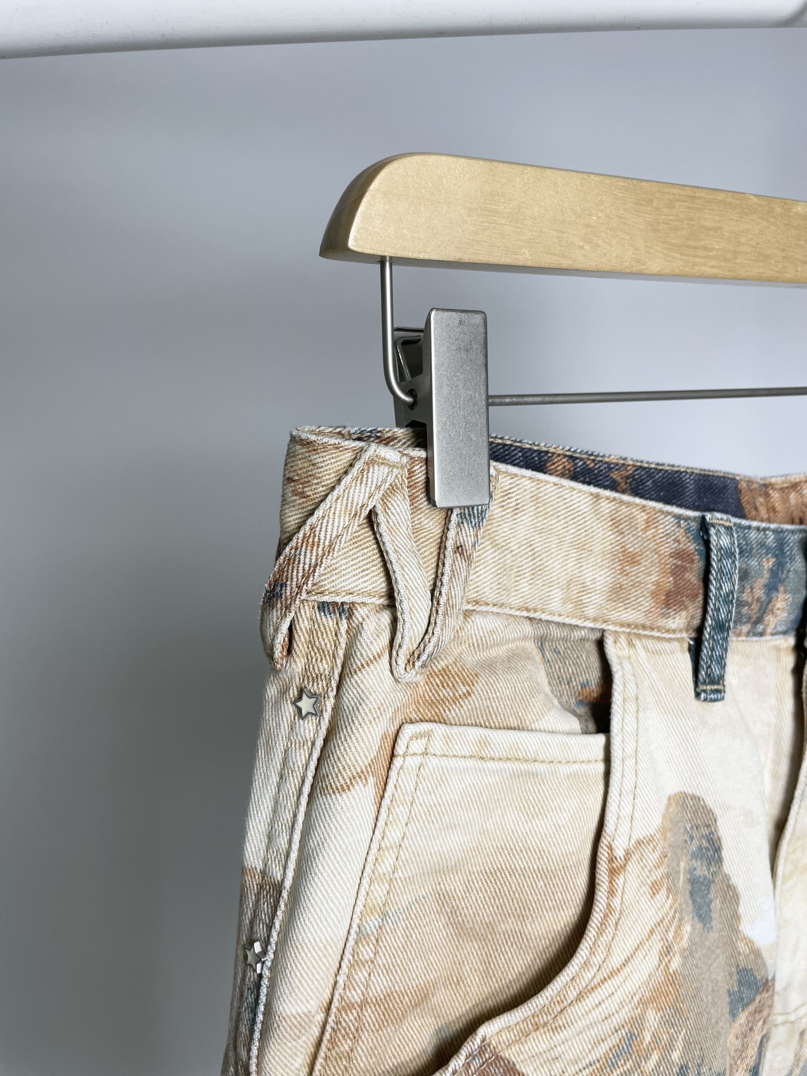 Represent Clo. Zara x Two Jeys 2 Cowboy Western Carpenter Denim Shorts Size US 30 / EU 46 - 11 Thumbnail