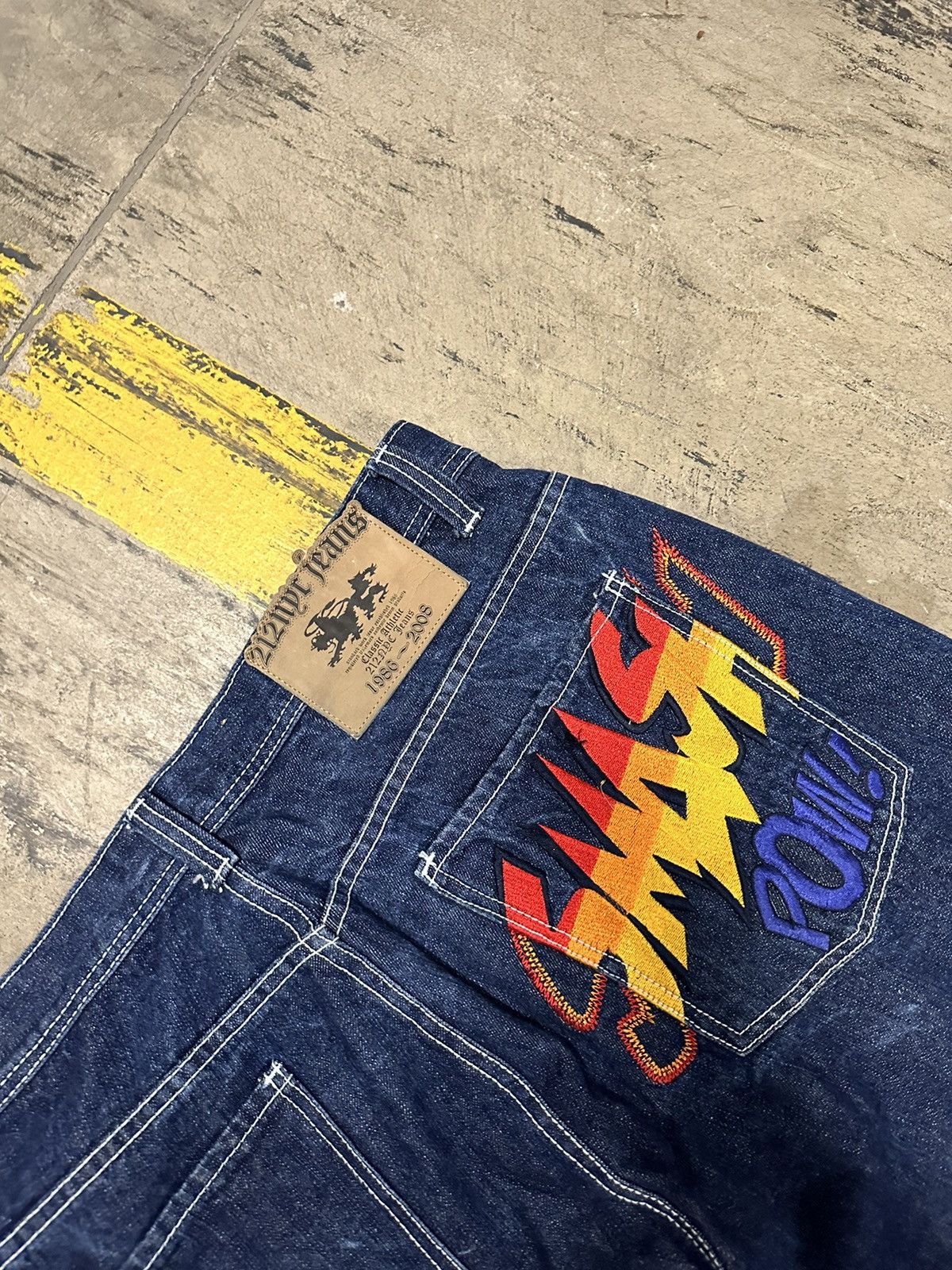 Japanese Brand × Vintage Y2K baggy graphic jeans Size US 36 / EU 52 - 4 Thumbnail