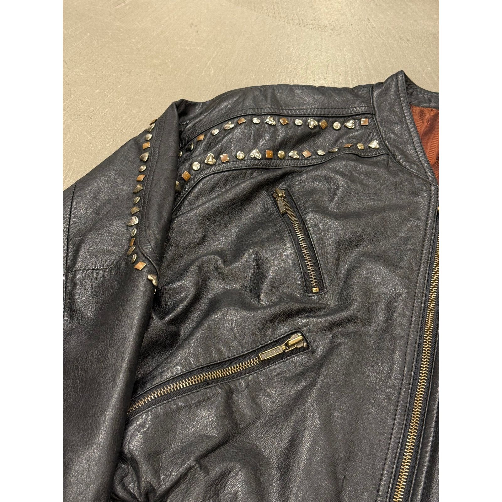 Versace 1990s GIANNI Versace "Playboy" studded leather bomber jacket Size M / US 6-8 / IT 42-44 - 7 Thumbnail