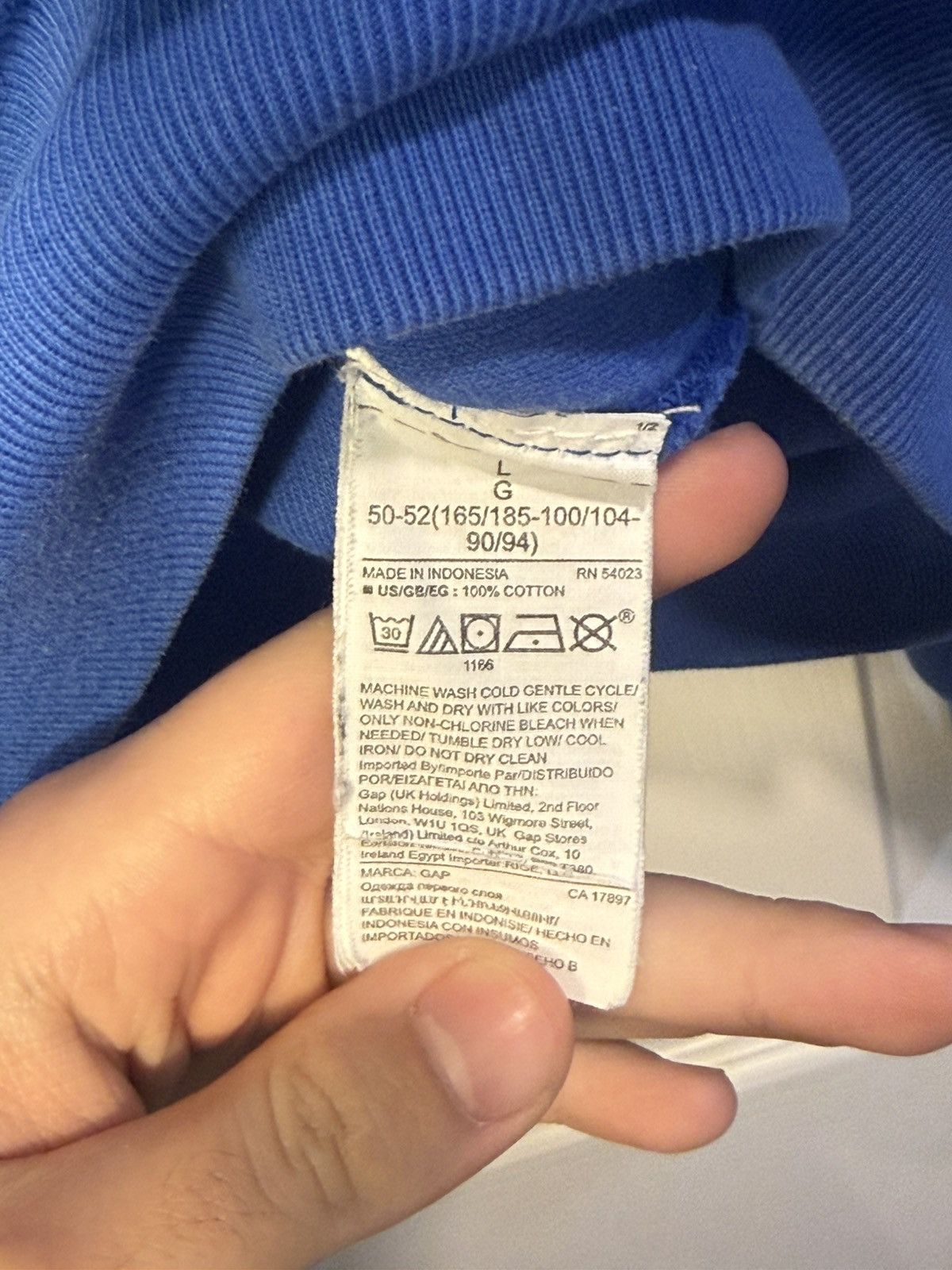Gap × Yeezy Yeezy Gap Round Hoodie Blue Large Kanye West YZY Garment Dye Size US L / EU 52-54 / 3 - 4 Thumbnail