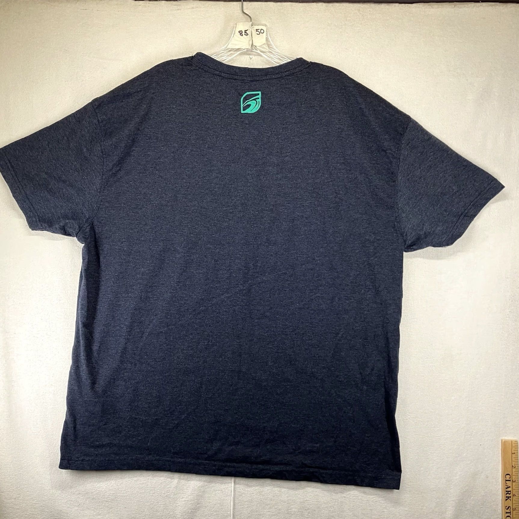 Vintage Waimea Men's Surf T-Shirt 2X Big Wave Graphic Print Short Sleeve Blue Cotton Summer Beach Size US XXL / EU 58 / 5 - 2 Thumbnail