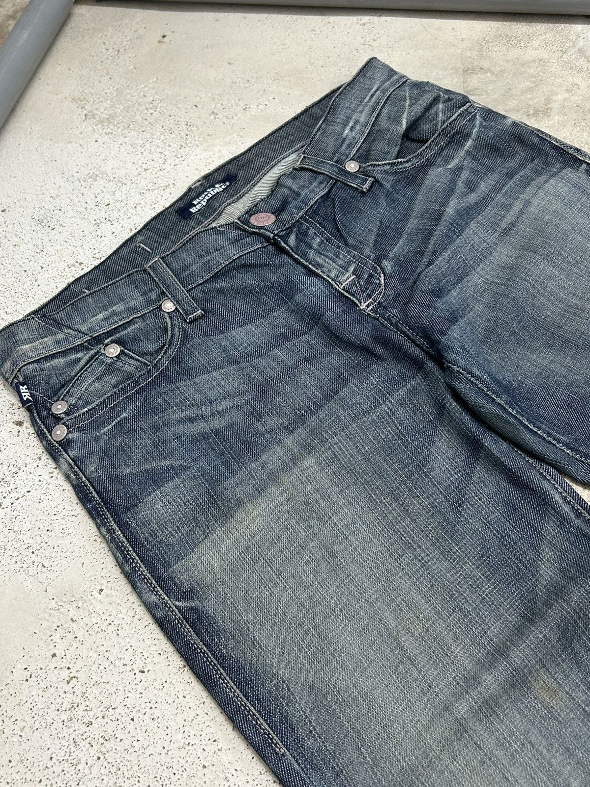 Hysteric Glamour Vintage Extreme Flare Jeans Rock Republic Sanforized Denim Size US 31 - 10 Thumbnail