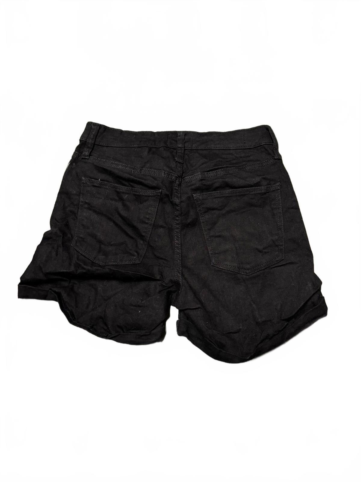 Designer Universal Thread Black Denim Shorts Size 25" / US 0 / IT 36 - 3 Thumbnail