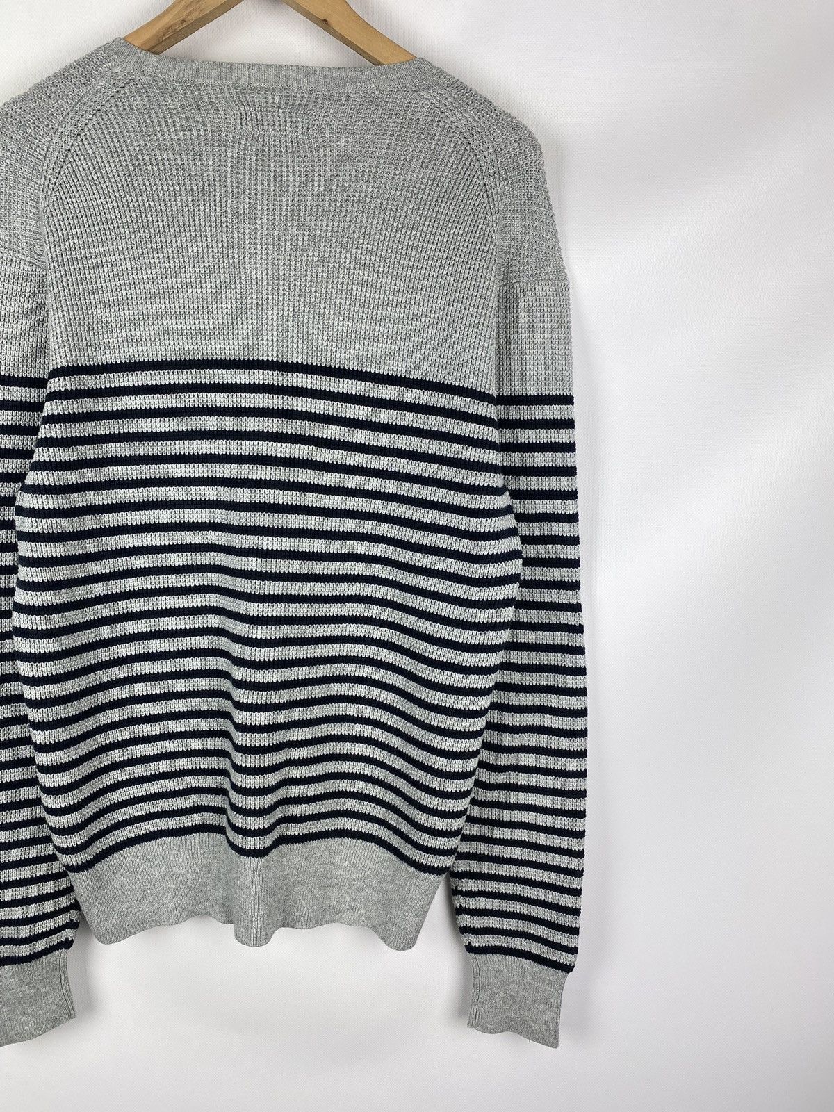 Allsaints × Japanese Brand Allsaints Trias Breton Crew Neck striped sweater pullover Size US L / EU 52-54 / 3 - 15 Thumbnail