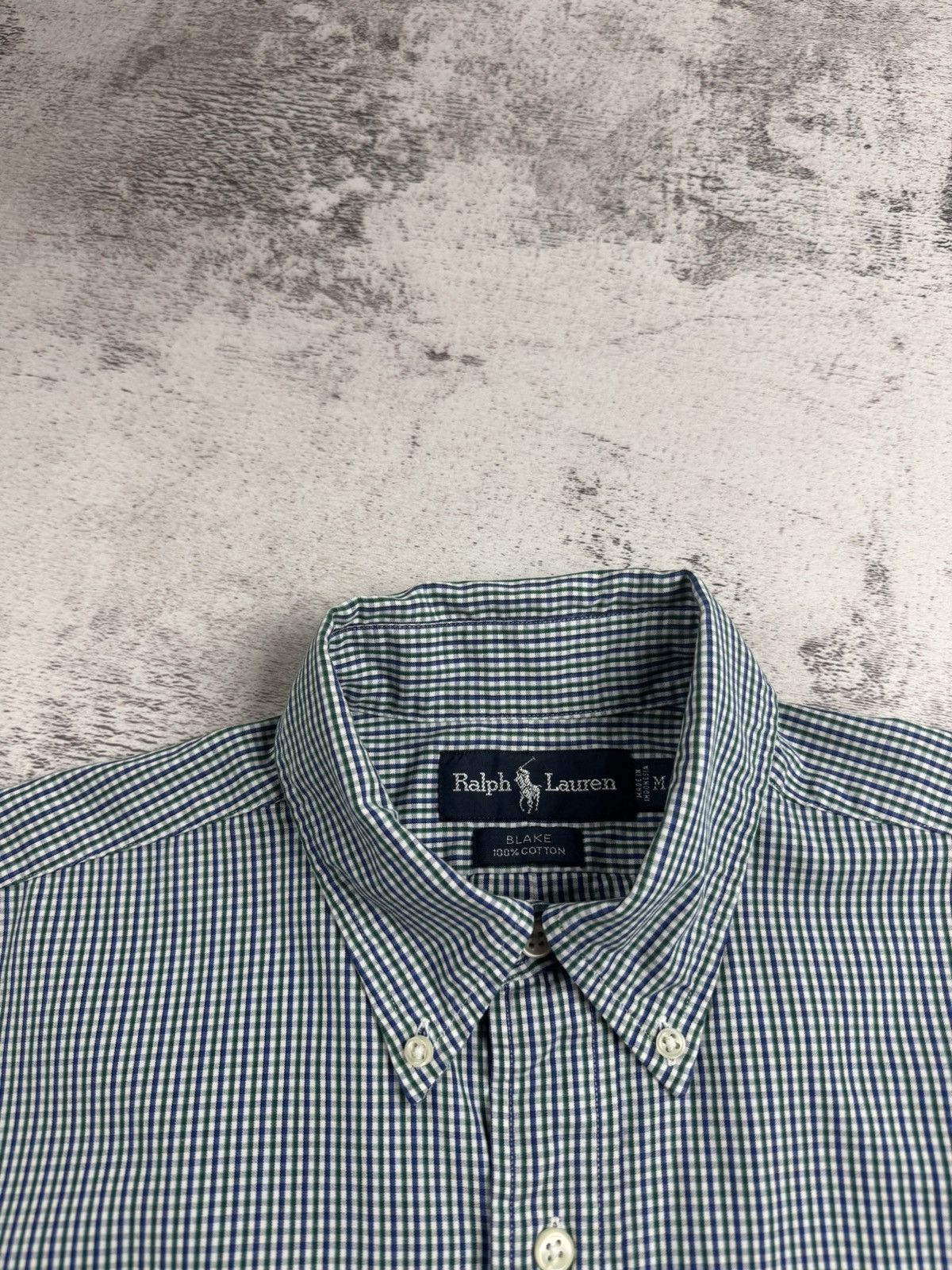 Polo Ralph Lauren Polo Ralph Lauren Blake Medium Size Button Checked Collar LongSleeve Shirt Size US M / EU 48-50 / 2 - 8 Thumbnail