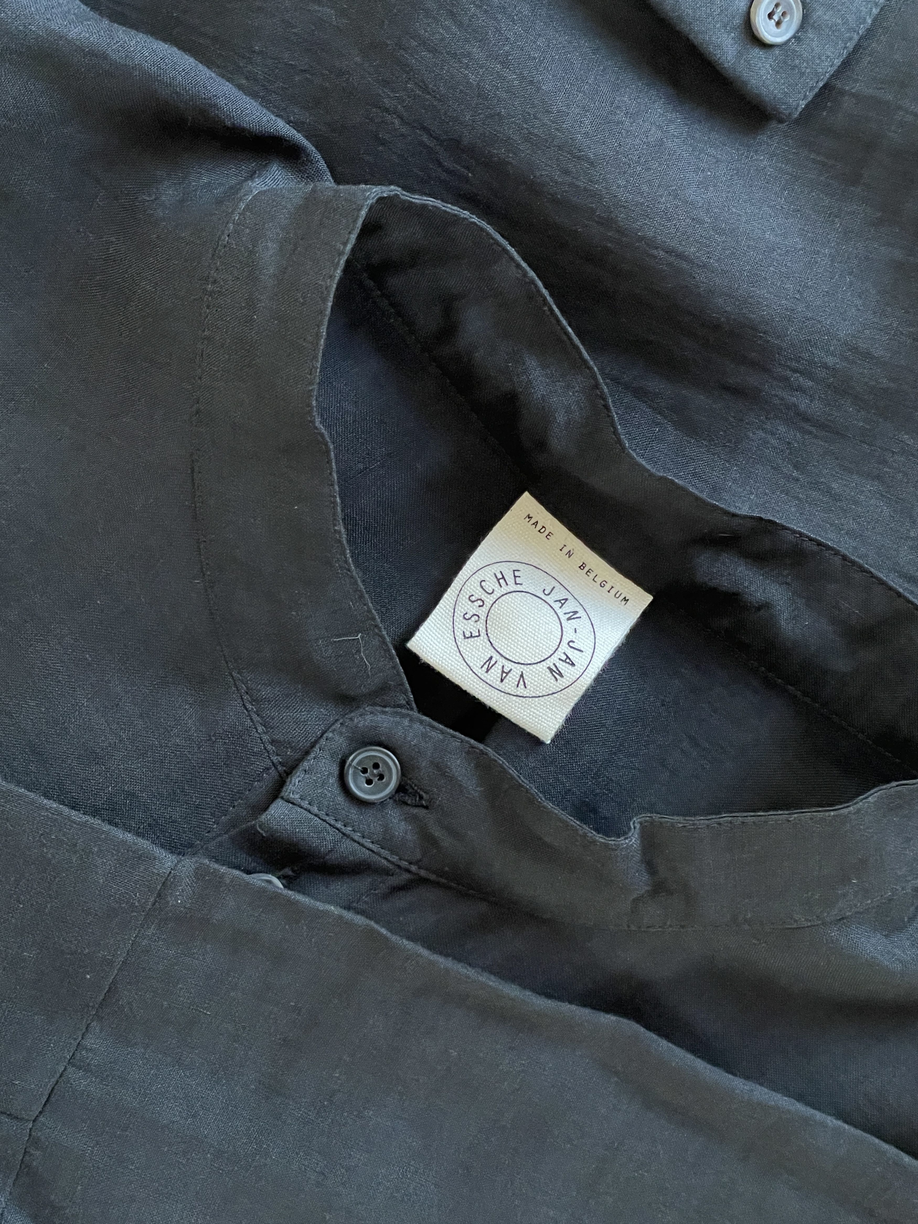 Jan Jan Van Essche Long Black button up Tunic Style- Raime Size US S / EU 44-46 / 1 - 5 Thumbnail